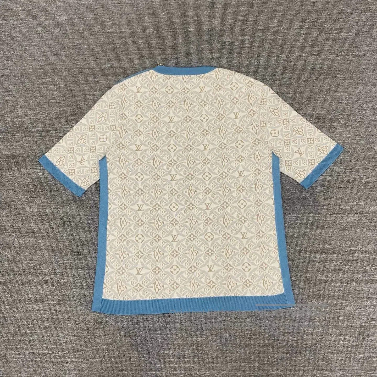 Louis Vuitton louis vuitton short sleeve silk top. Size M / US 6-8 / IT 42-44 - 2 Thumbnail