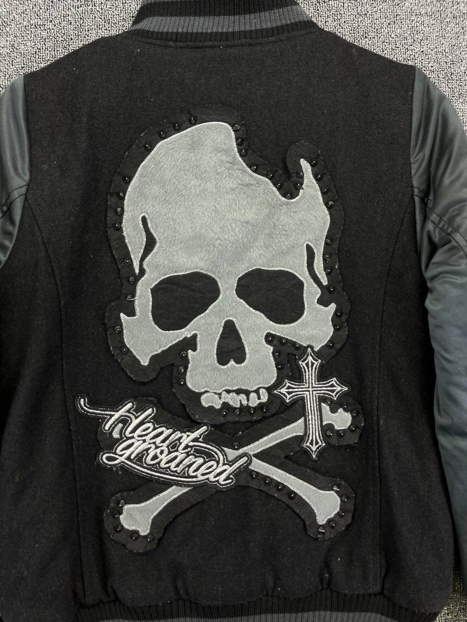 If Six Was Nine Vintage Ghost Of Halem Punk Style Wool Varsity Jacket Size US S / EU 44-46 / 1 - 4 Thumbnail