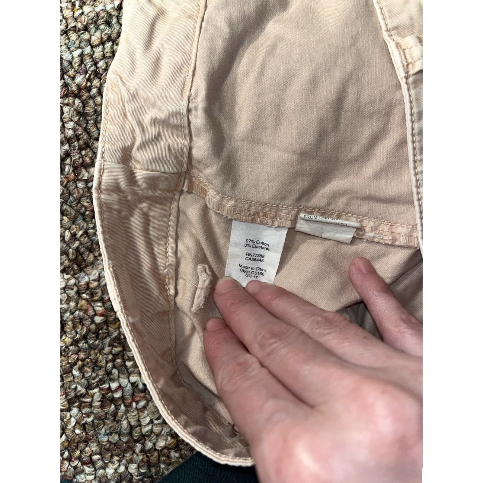 Madewell Madewell Women's Twill Shorts Mid Rise Pink Casual 24 Bohemian Summer Spring Pockets Size 42" / US 20 - 4 Thumbnail