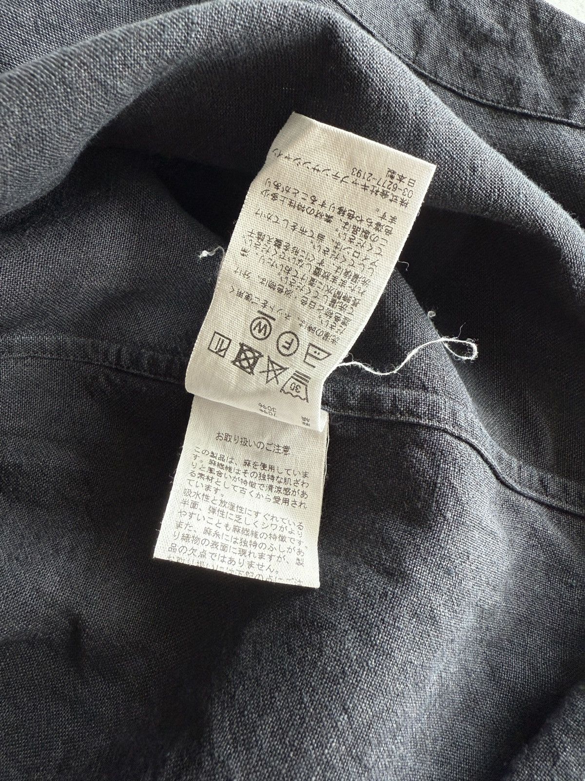 Japanese Brand Kaptain Sunshine Black Linen/Silk Camp Collar Shirt Size US XL / EU 56 / 4 - 5 Thumbnail