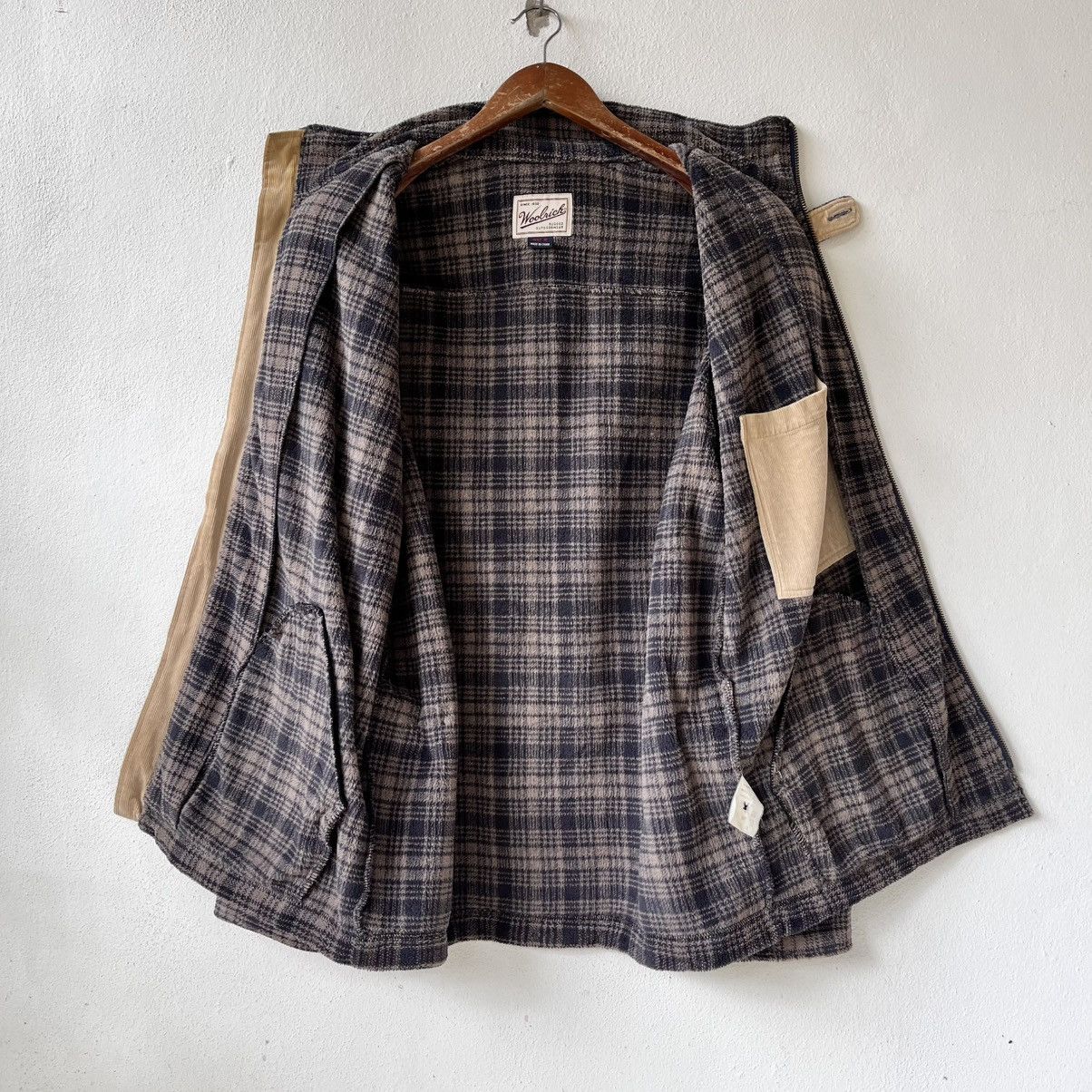 Woolrich Woolen Mills Woolrich Polartec Fleece Jacket Plaid Corduroy Trim Size US M / EU 48-50 / 2 - 4 Thumbnail