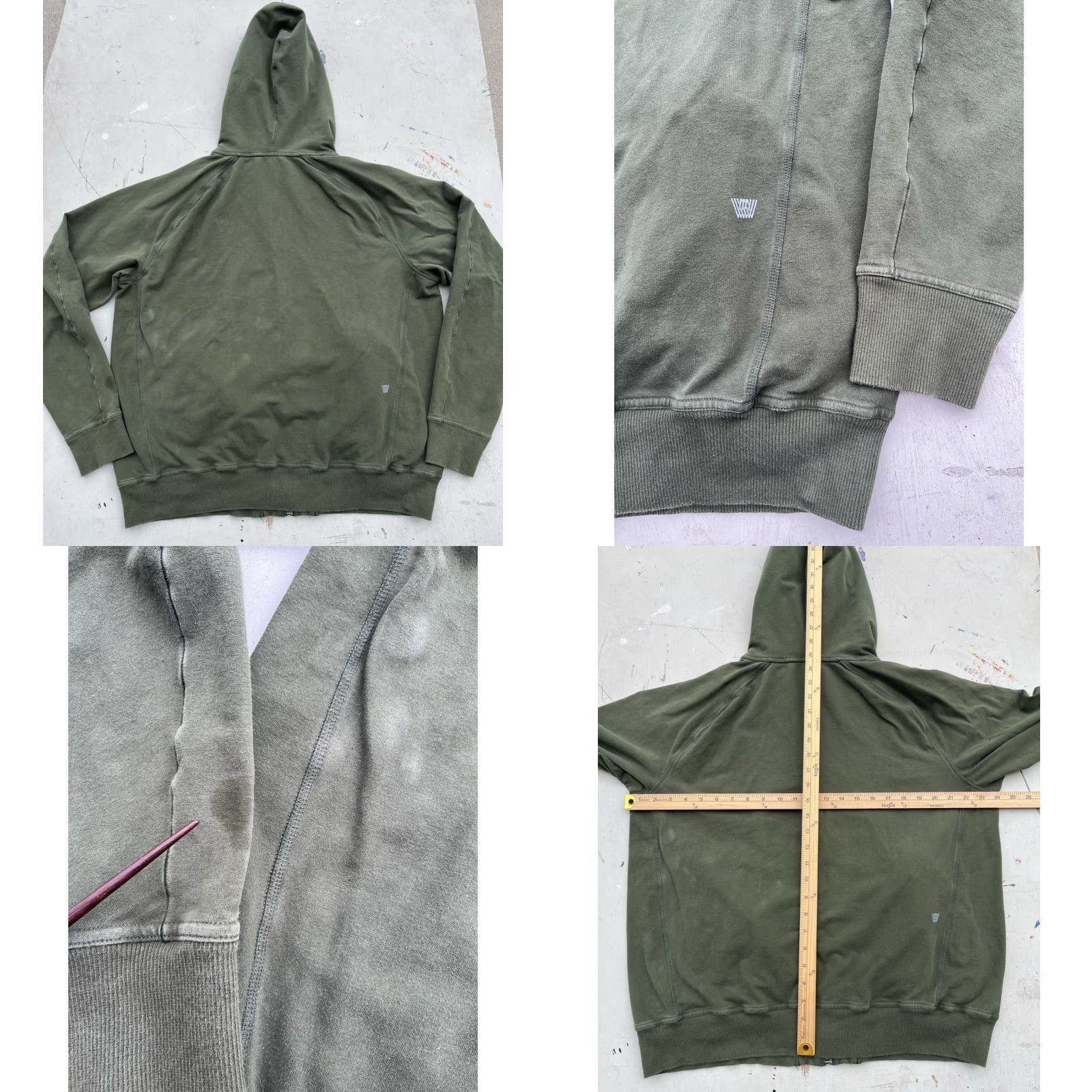 Vintage Mack Weldon Hoodie Green Solid Full-Zip XL Men’s Casual Outdoor 90s City Classic Logo Pockets Long Sleeve Sold? Size US XL / EU 56 / 4 - 8 Thumbnail