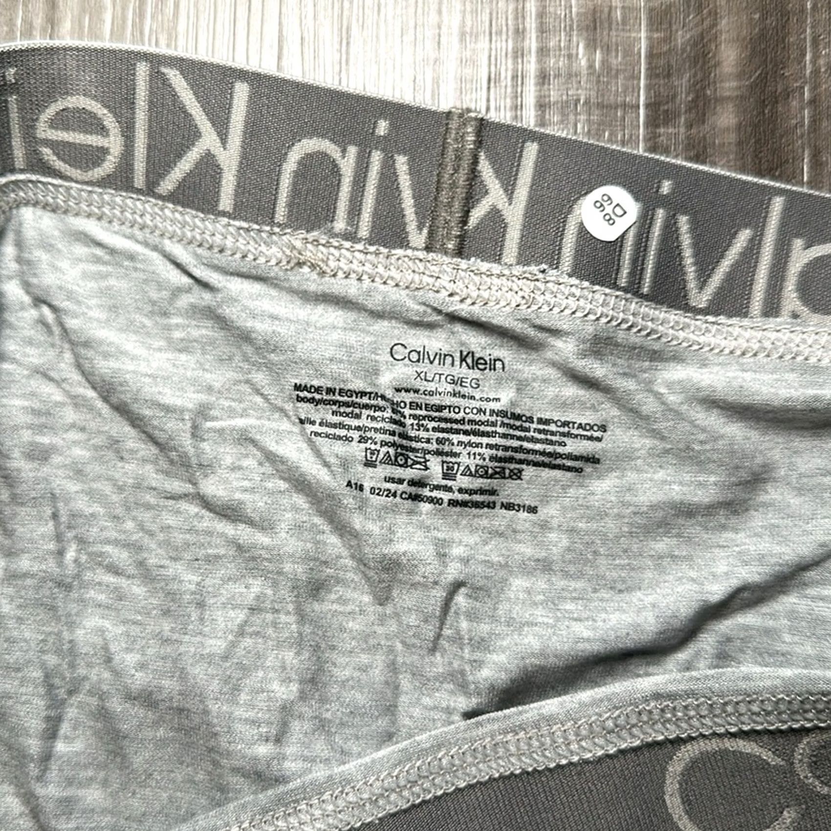 Calvin Klein Calvin Klein Ultra Soft Modern Modal Hip Brief XL Men Underwear Gray Regular Size XL Size US 36 / EU 52 - 3 Thumbnail