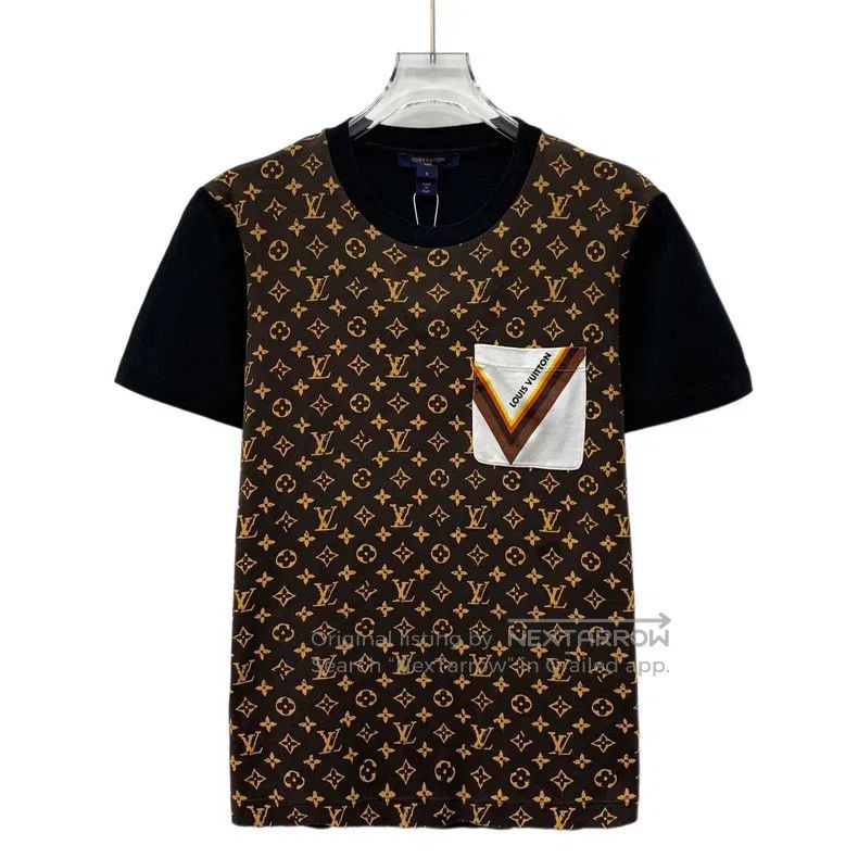 Louis Vuitton Louis Vuitton Black logo cotton crewneck short sleeve T-sh Size US S / EU 44-46 / 1 - 1 Thumbnail