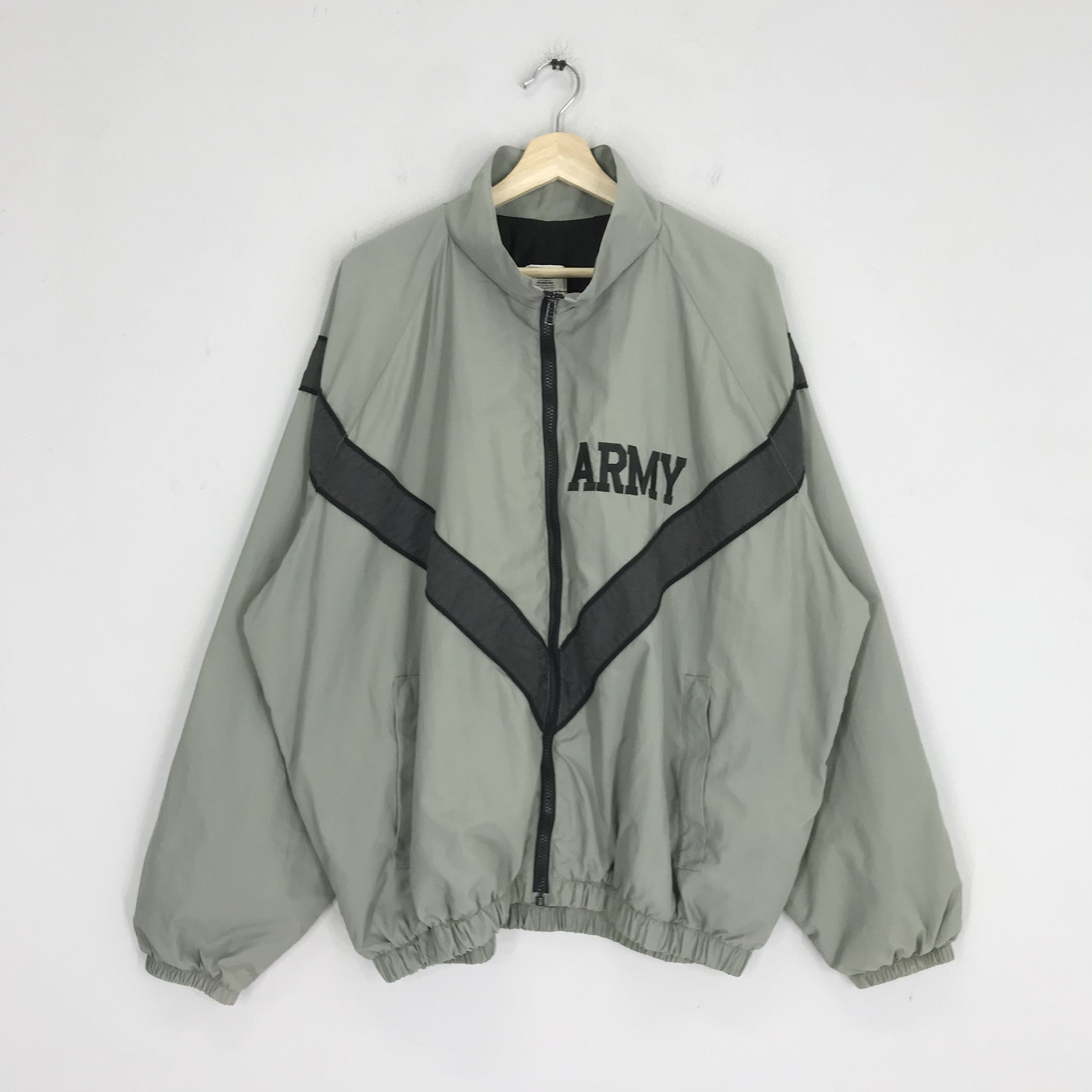 Army Of Me Vintage United States Army Light Jacket Zipper Embroidered Size US XXL / EU 58 / 5 - 2 Thumbnail