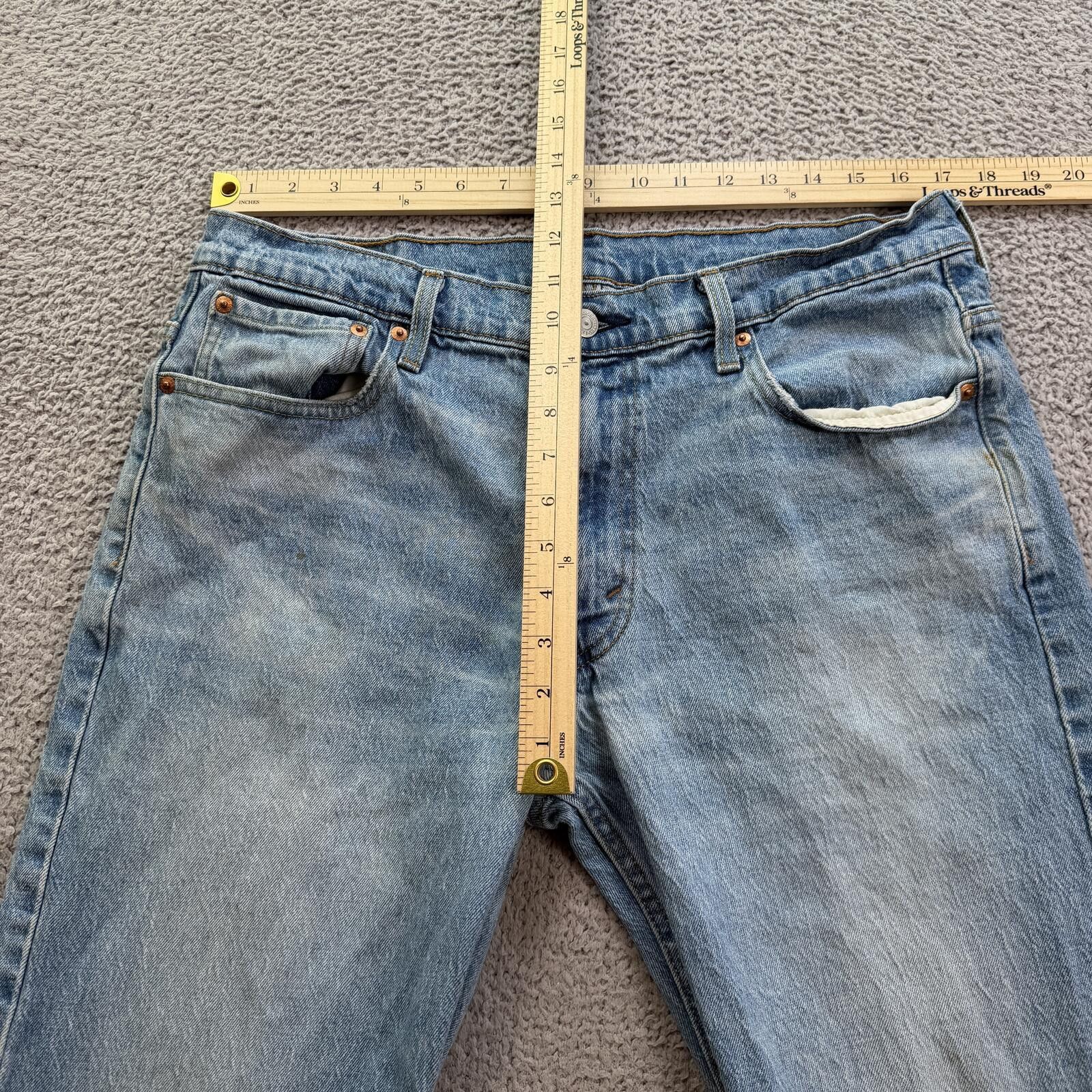 Levi's Levis 569 Loose Straight Jeans Light Wash Baggy Fit 34x30 Size US 34 / EU 50 - 3 Thumbnail