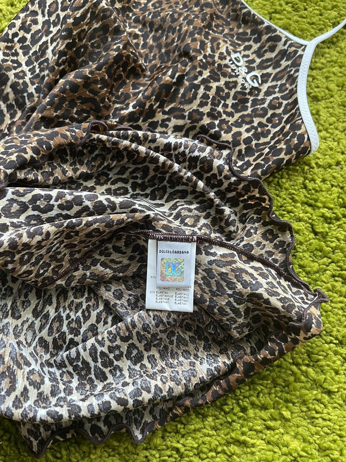 Designer × Dolce & Gabbana × Vintage Dolce & Gabbana junior D&G iconic leopard tank top Y2K Size XS / US 0-2 / IT 36-38 - 6 Thumbnail