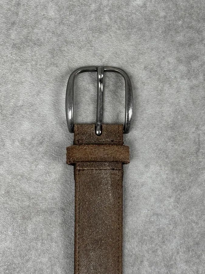 Dolce & Gabbana 2000s Dolce & Gabbana Beige Taupe Classic Suede Belt Size ONE SIZE - 5 Thumbnail