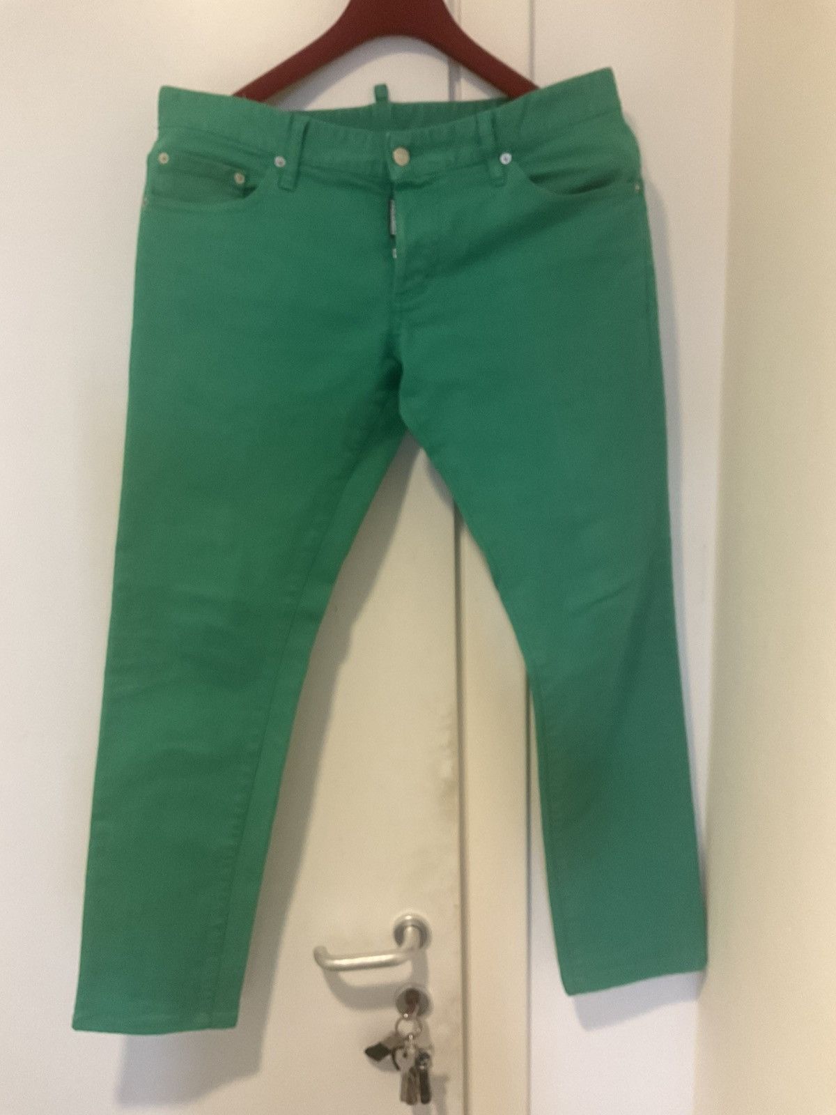 Dsquared2 Dsquared green denim trousers Size US 34 / EU 50 - 1 Thumbnail