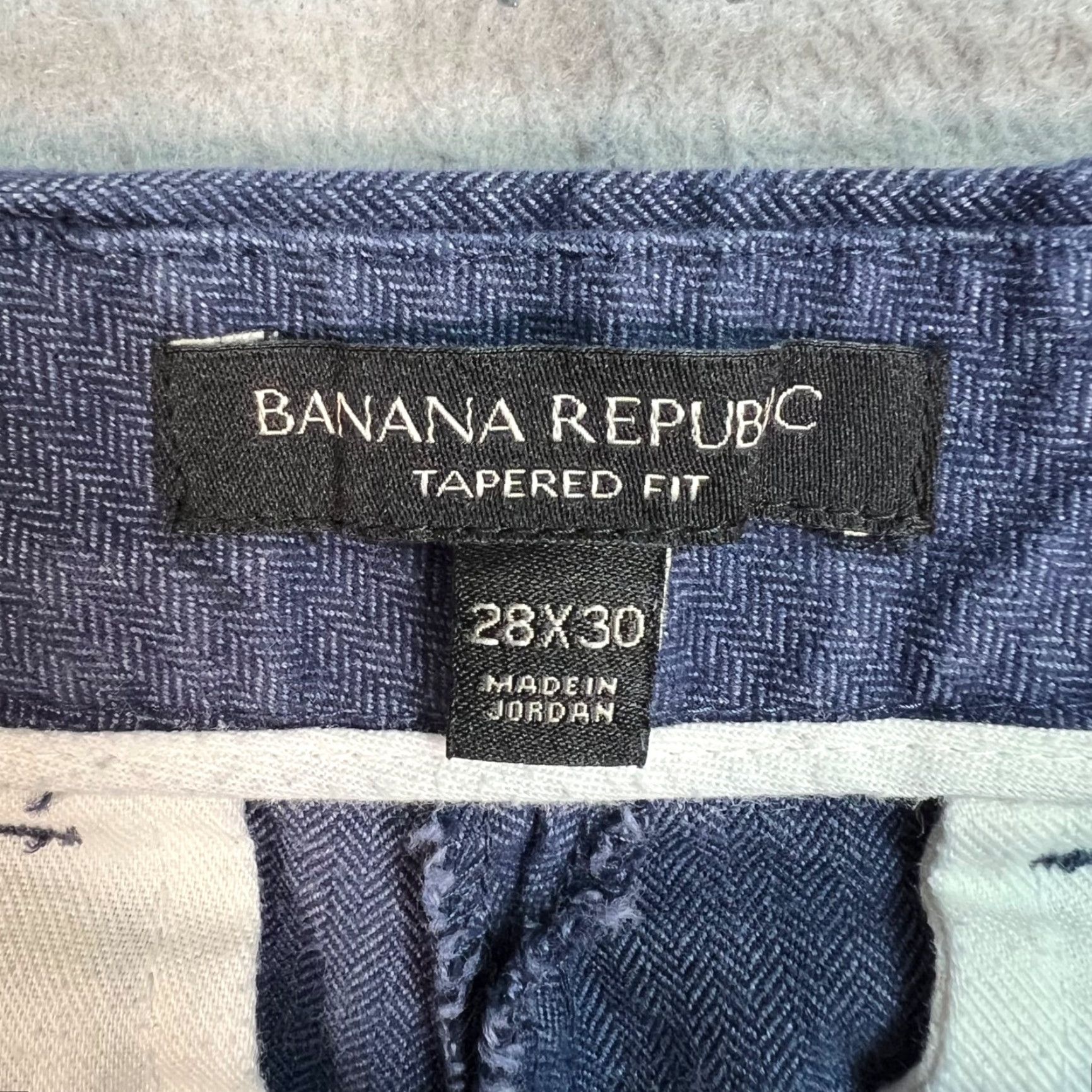 Banana Republic Banana Republic Pants Men 28 x 30 Slim Tapered Blue Cotton Blend Chino Flat Front Casual Vintage No 8/10 Mens Size US 28 / EU 44 - 3 Thumbnail