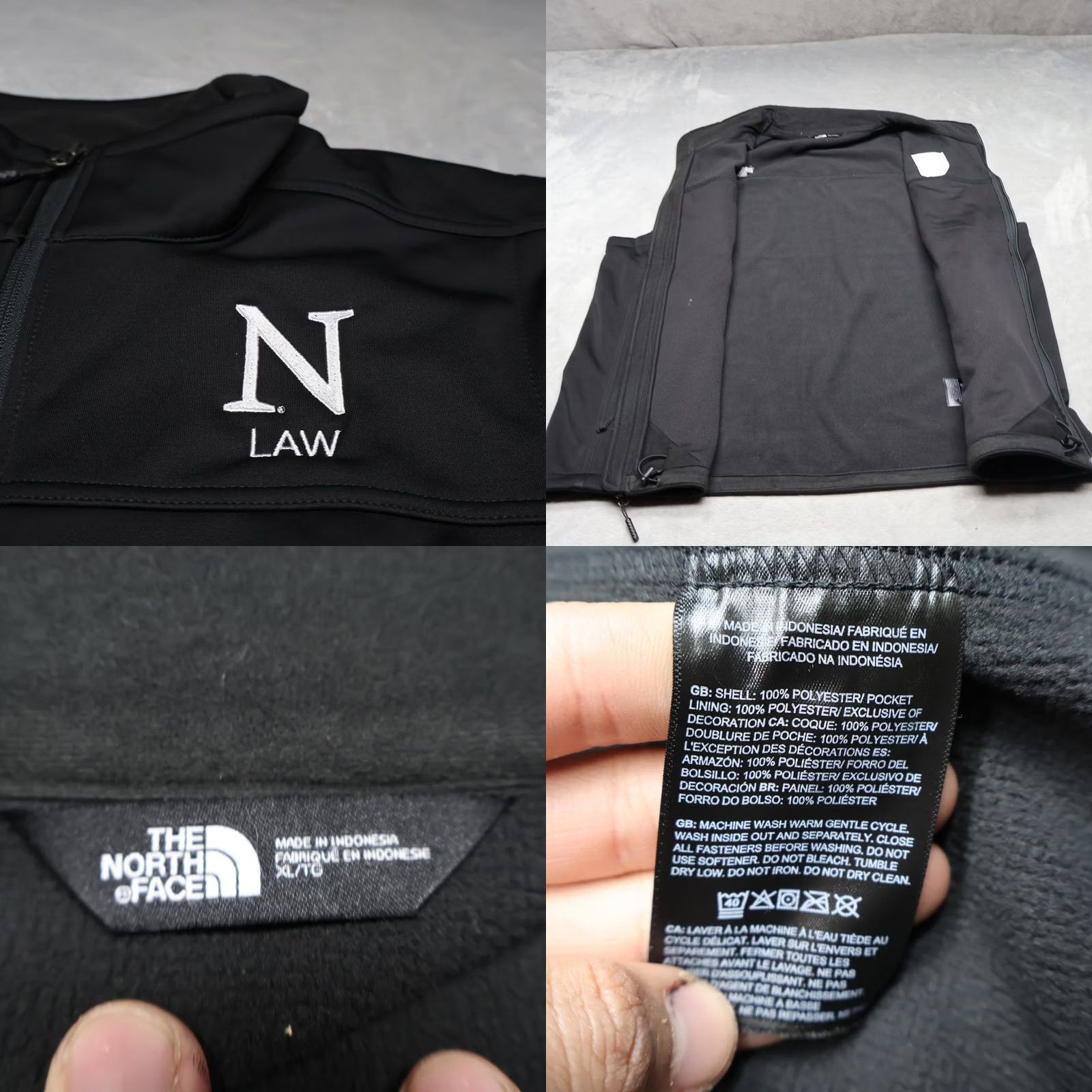 The North Face VINTAGE North Face Vest Mens XL Black Ridgewall Softshell Windwall Full Zip LOGO NEW Size US XL / EU 56 / 4 - 8 Thumbnail