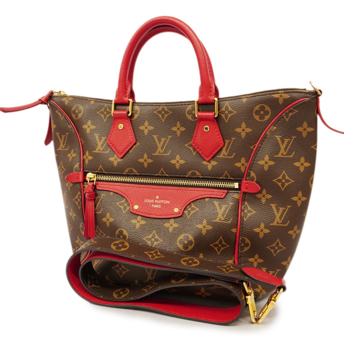 image of Louis Vuitton 2Way Shoulder Bag Monogram Tournelle Pm Handbag in Brown, Women's