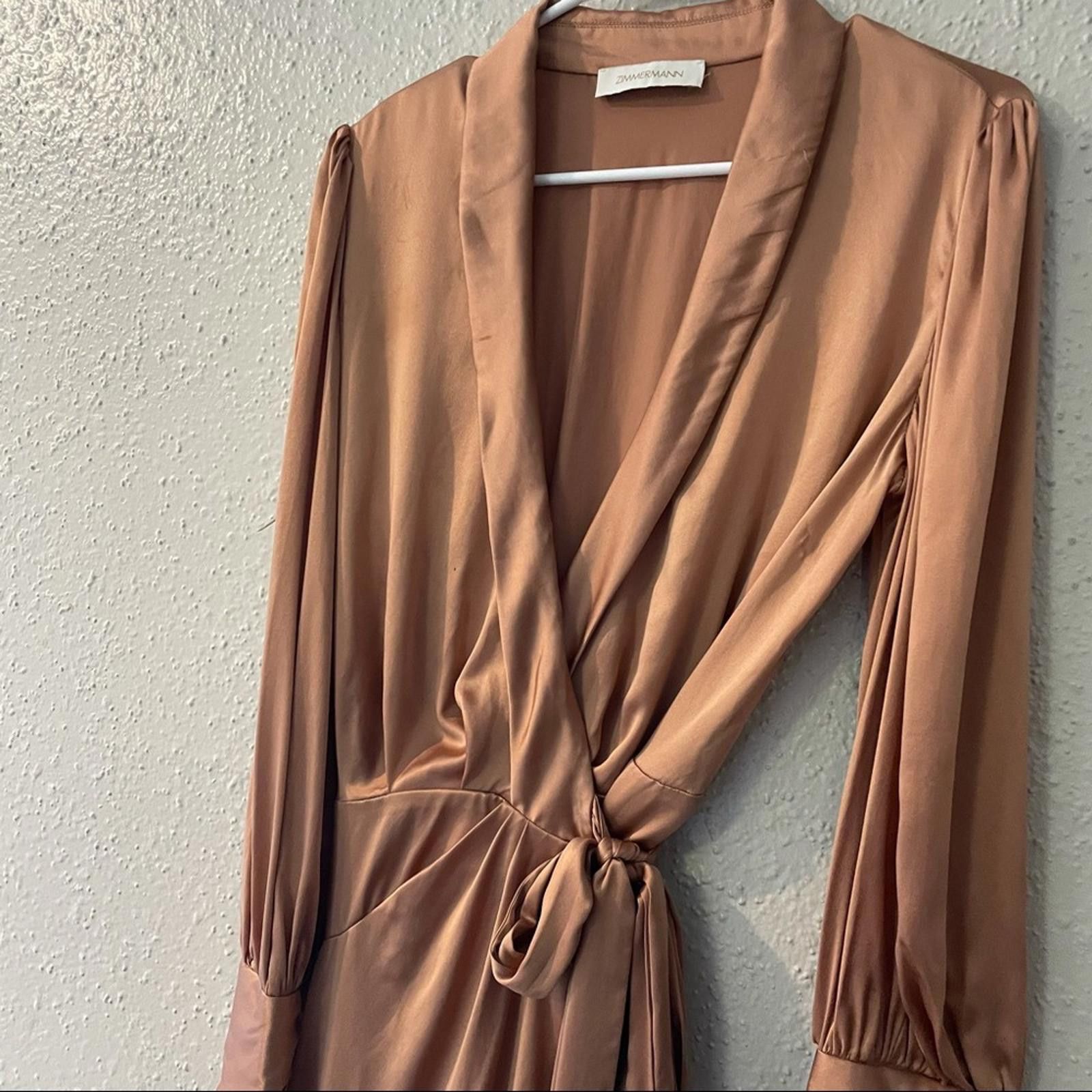 Other Zimmerman Silk Wrap Mini Dress in Biscuit Size M / US 6-8 / IT 42-44 - 5 Thumbnail