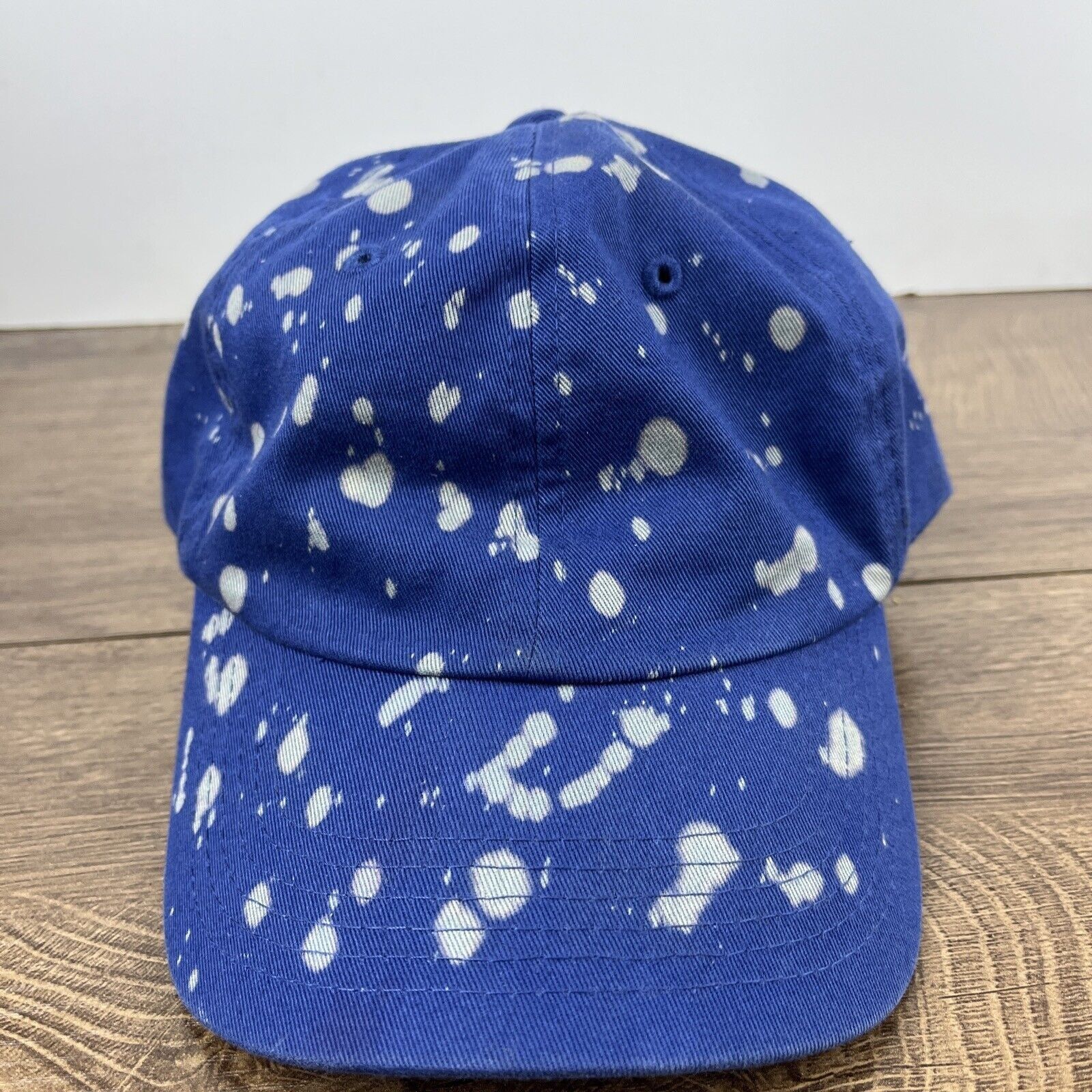 Other Bleached Blue Hat Adjustable Adult Size Hat Blue Cap Size ONE SIZE - 4 Thumbnail