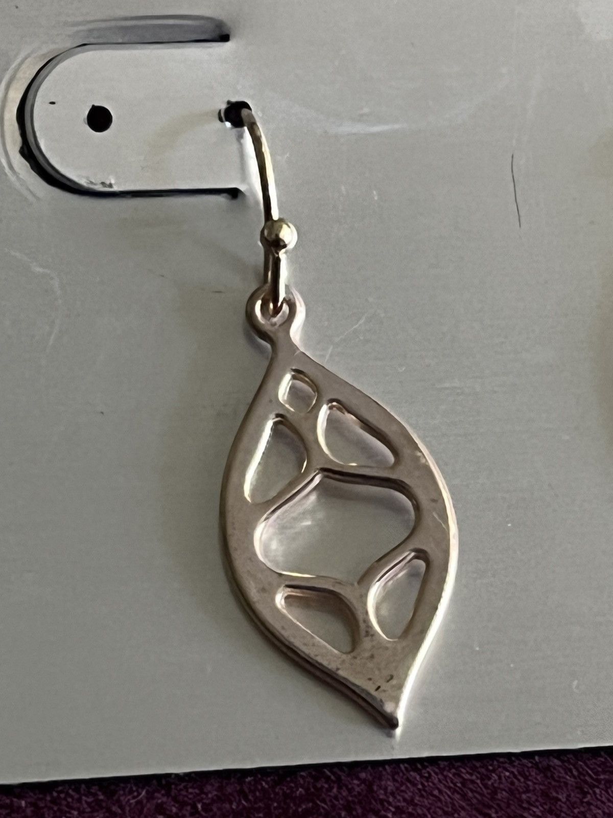 Other NWT Apt. 9 Gold Tone Openwork Filigree Leaf Dangle Earrings Size ONE SIZE - 2 Thumbnail