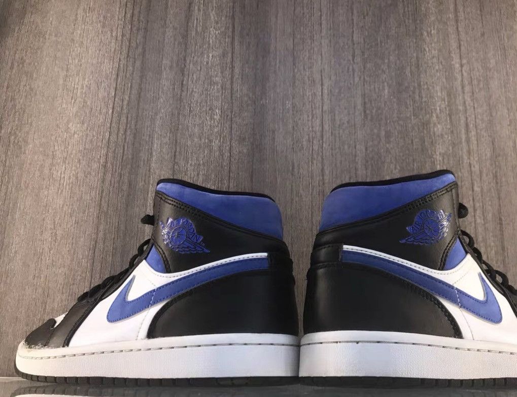 Nike Nike AJ1 Mid Black & Blue J16 Size US 8.5 / EU 41-42 - 4 Thumbnail