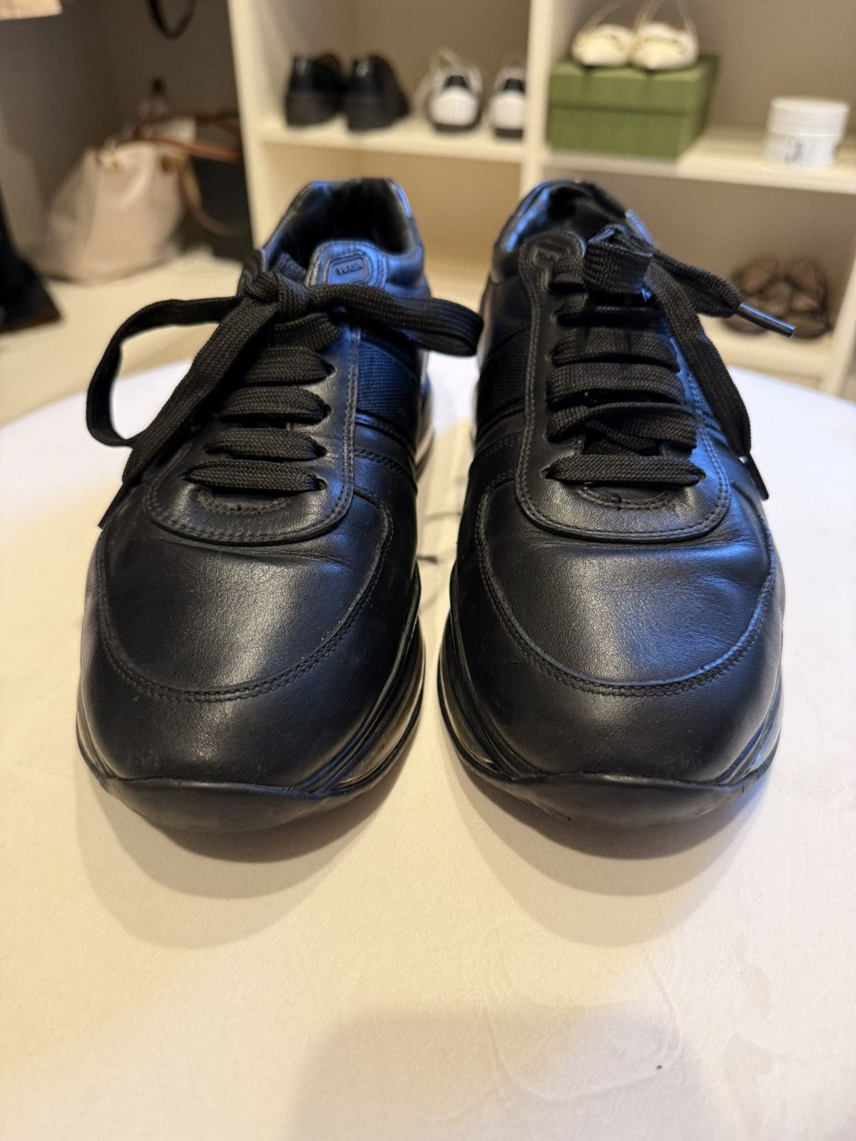 Prada 🔥 Prada Leather Low Top Sneakers Size US 7 / EU 40 - 5 Thumbnail