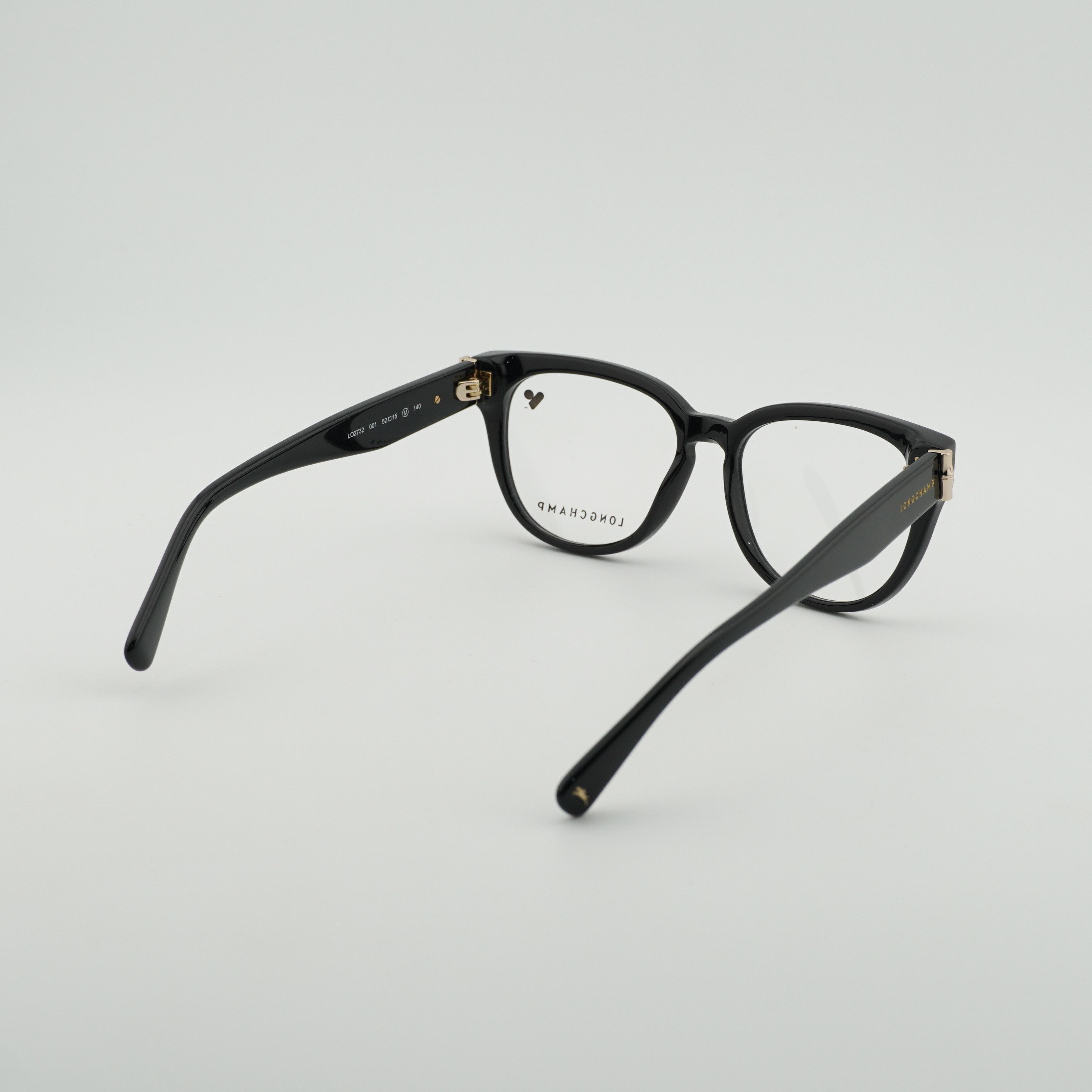 Longchamp Longchamp LO2732 001 Eyeglasses Black 52mm Square Frame Size ONE SIZE - 3 Thumbnail