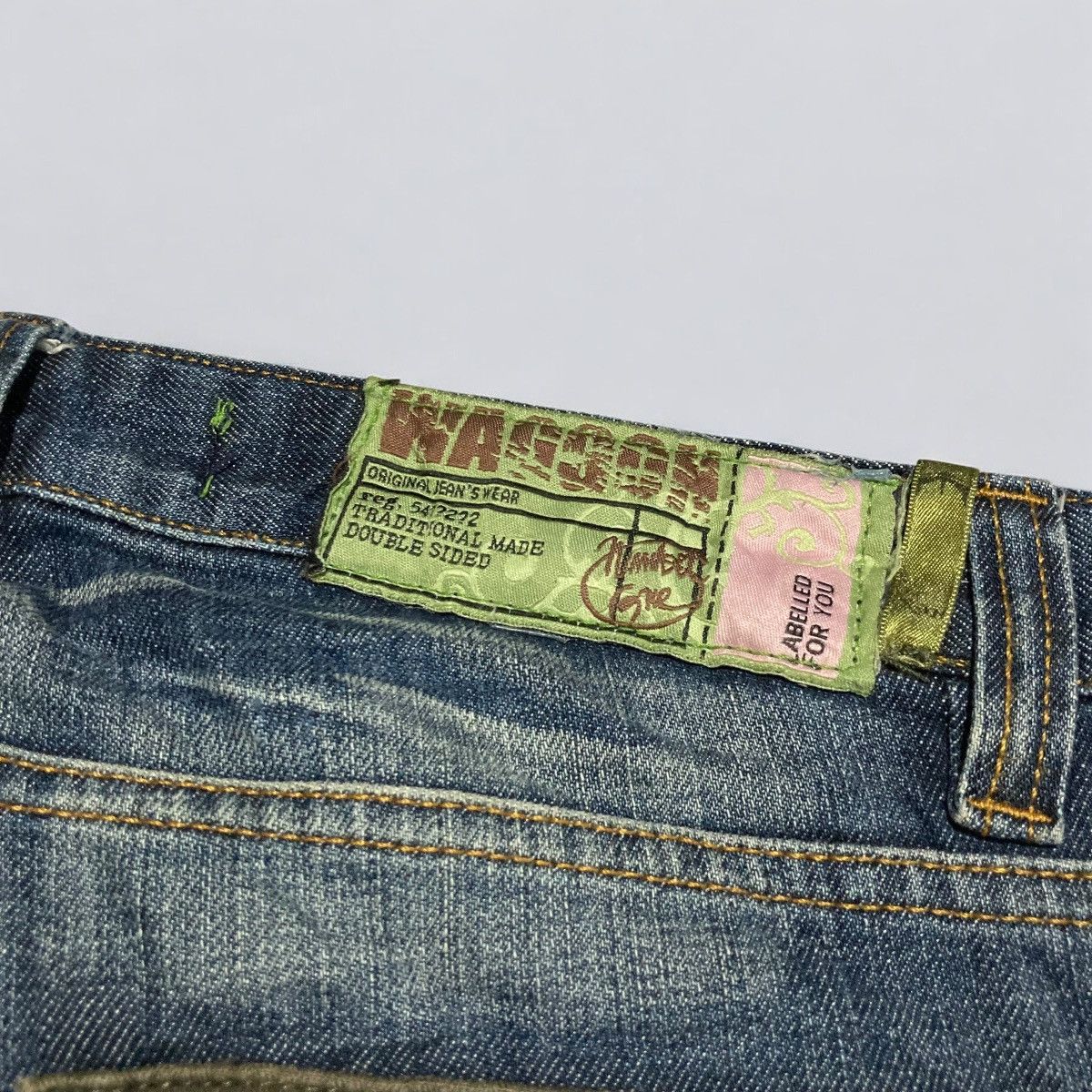 Hysteric Glamour × Japanese Brand WAGON Double Knee Multi Pocket Jeans Made In Turkey Size US 34 / EU 50 - 7 Thumbnail