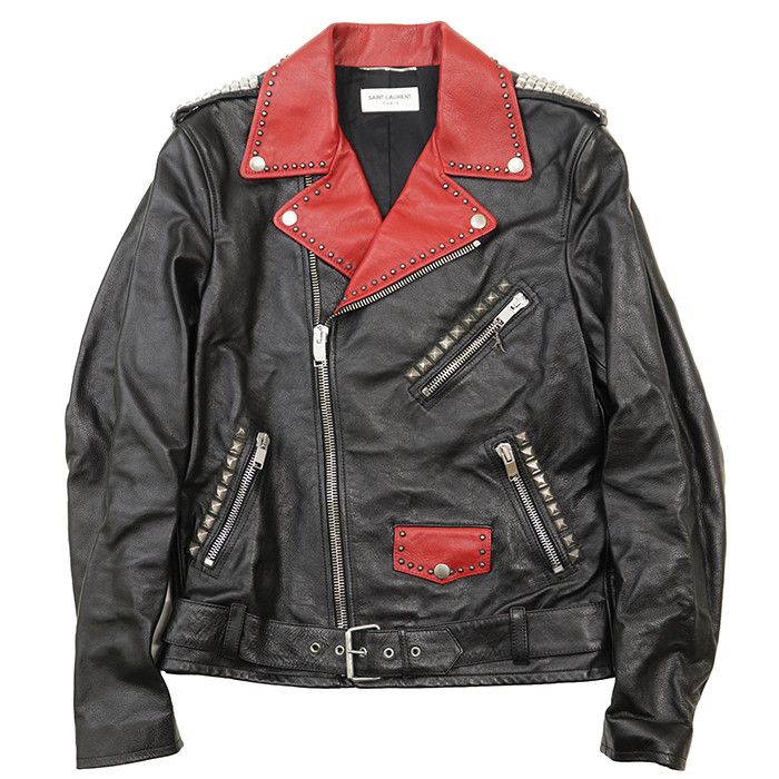 Yves Saint Laurent Yves Saint Laurent Saint Laurent Paris Motorcycle Jacket Cow Leather Jacket Leather Outerwear DUTY FREE for USA Size ONE SIZE - 1 Thumbnail