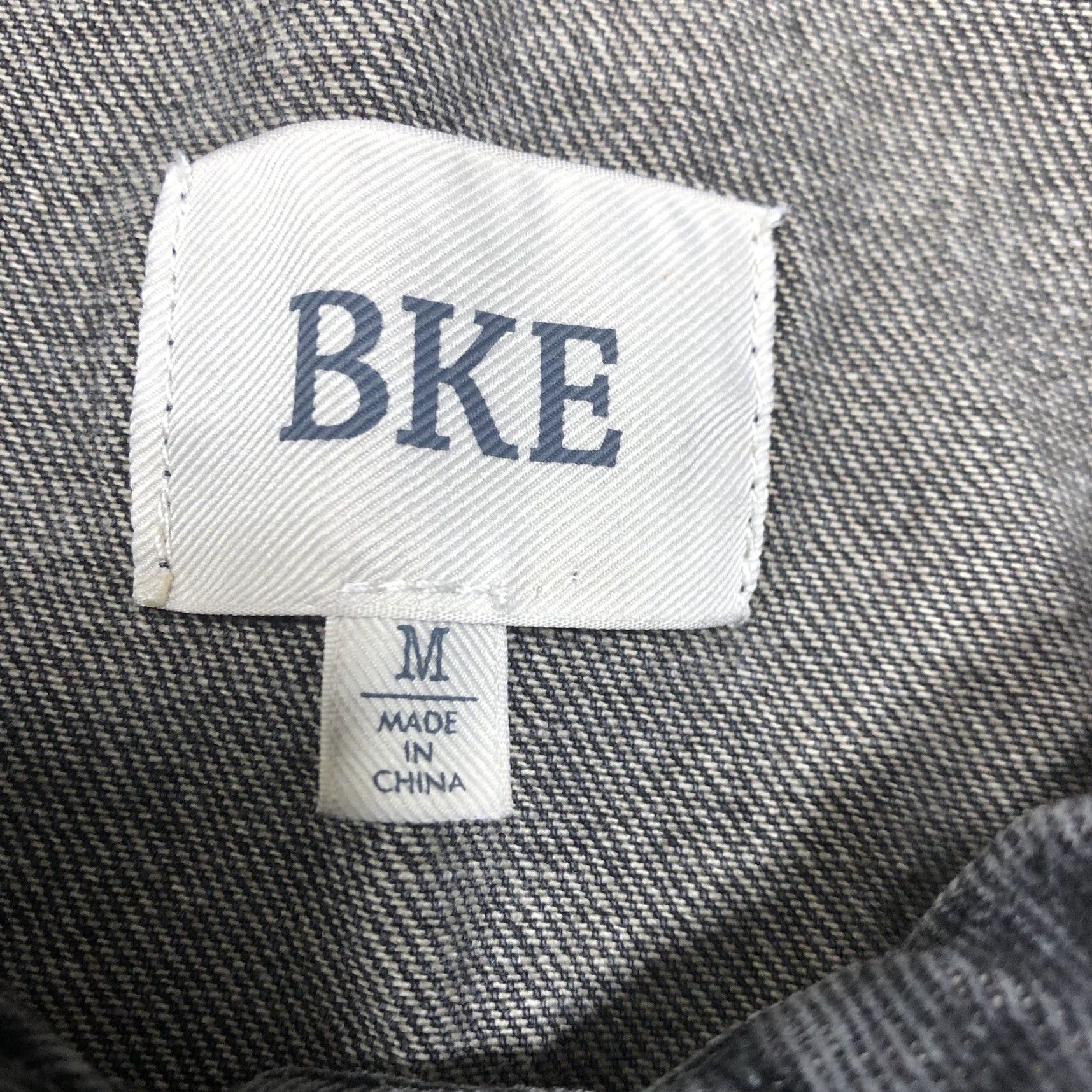 Vintage BKE Jacket Womens Medium Denim Plaid Boho Trucker Black Blue Casual Travel Shirt Jacket Womens M Black Denim Plaid Bohemian Classic Biker Collared Size 32" / US 10 / IT 46 - 5 Thumbnail