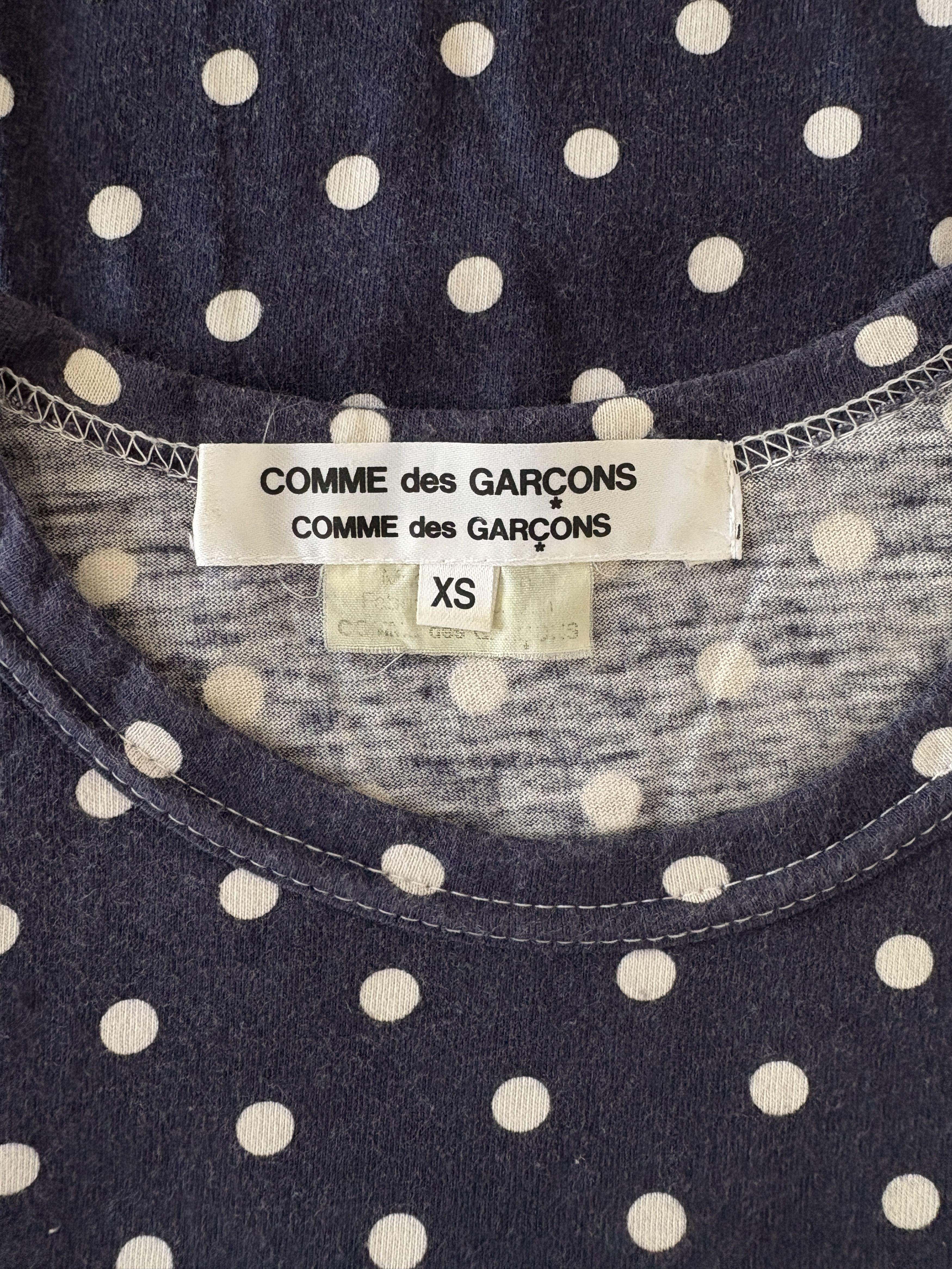 Comme des Garcons ⚡️QUICK SALE⚡️Comme des Garçons Dot Blue Long Sleeve Tshirt Size XS / US 0-2 / IT 36-38 - 3 Thumbnail