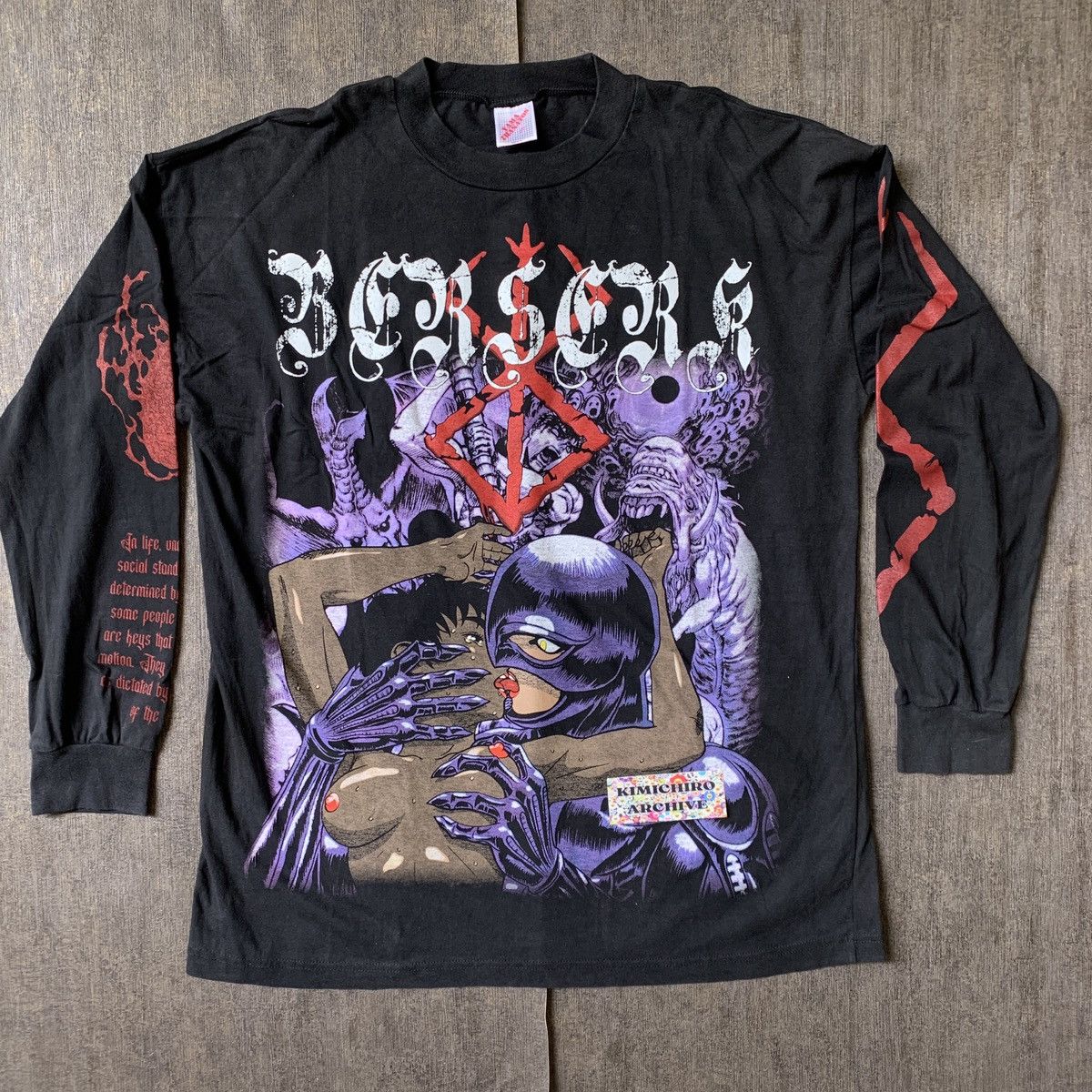 image of Berserk X Griffith X Femto Casca X Anime Tees X X Manga in Faded Black, Men's (Size XL)