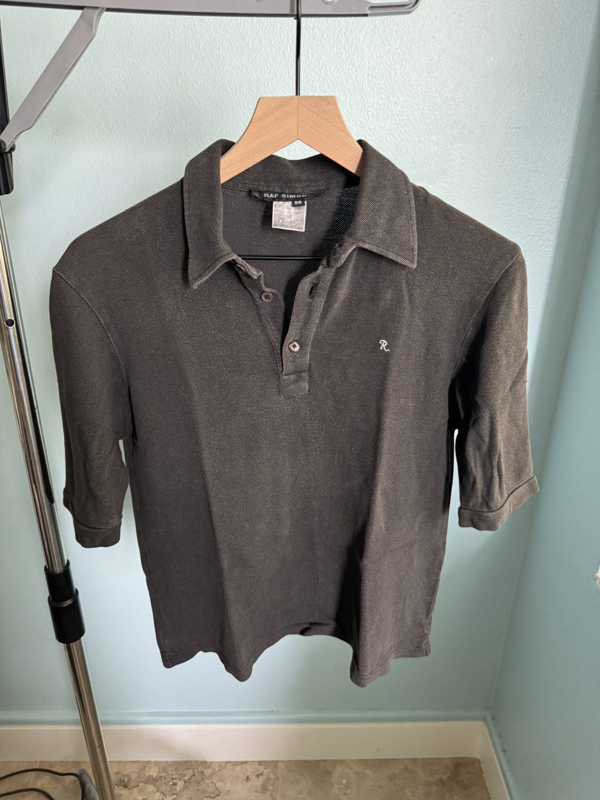 Fred Perry × Raf Simons POLKA DOT DOUBLE COLLAR SHORT SLEEVE