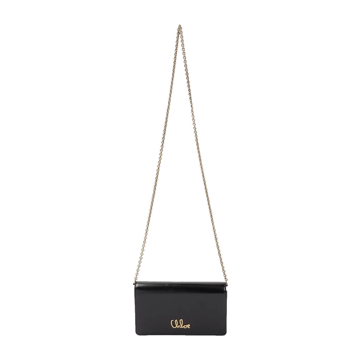 Chloe Chloe Black Leather Chain Wallet New & Authentic Size ONE SIZE - 1 Thumbnail