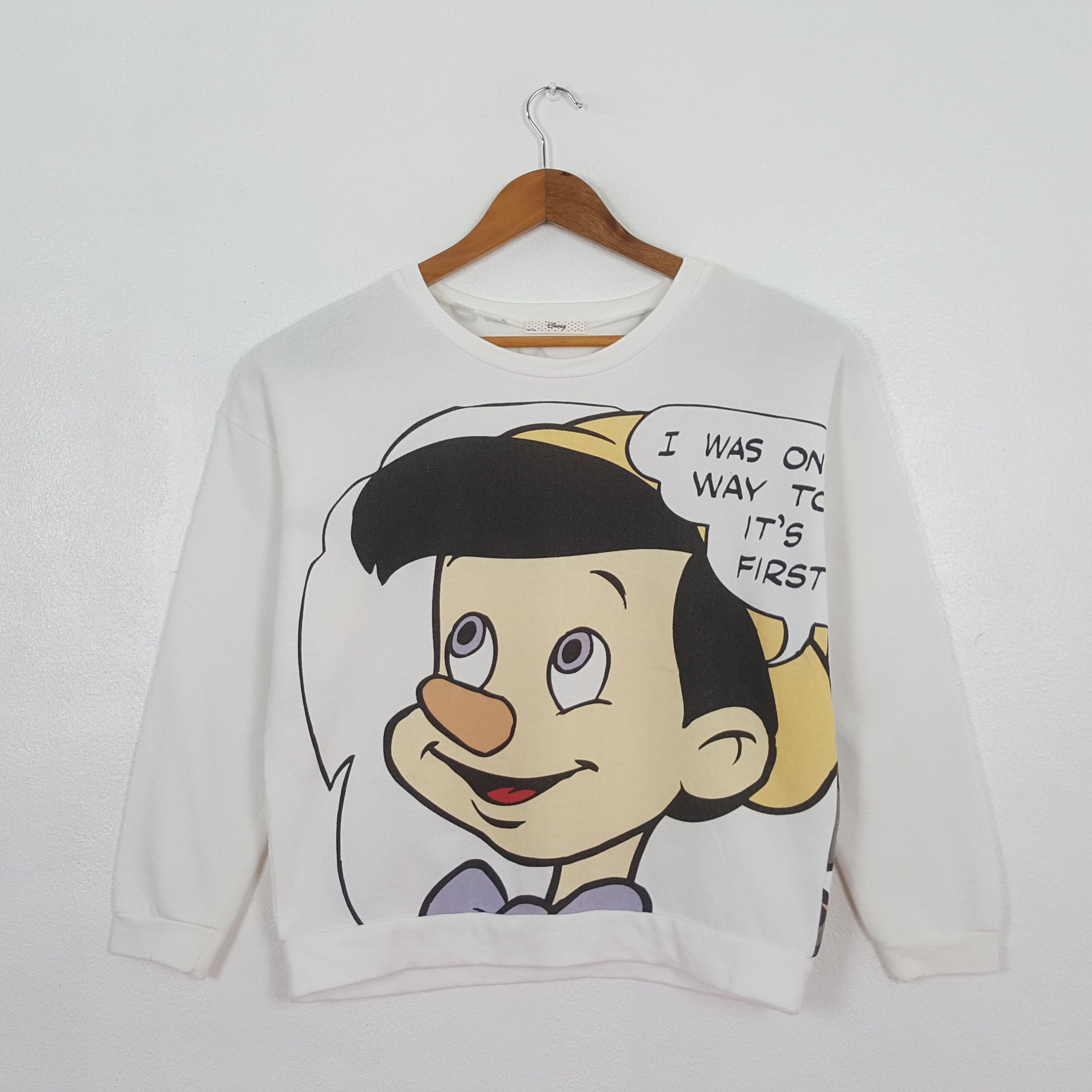 Disney Vintage Pinocchio Disney's Characters Sweatshirt C326N10 Size US M / EU 48-50 / 2 - 1 Thumbnail