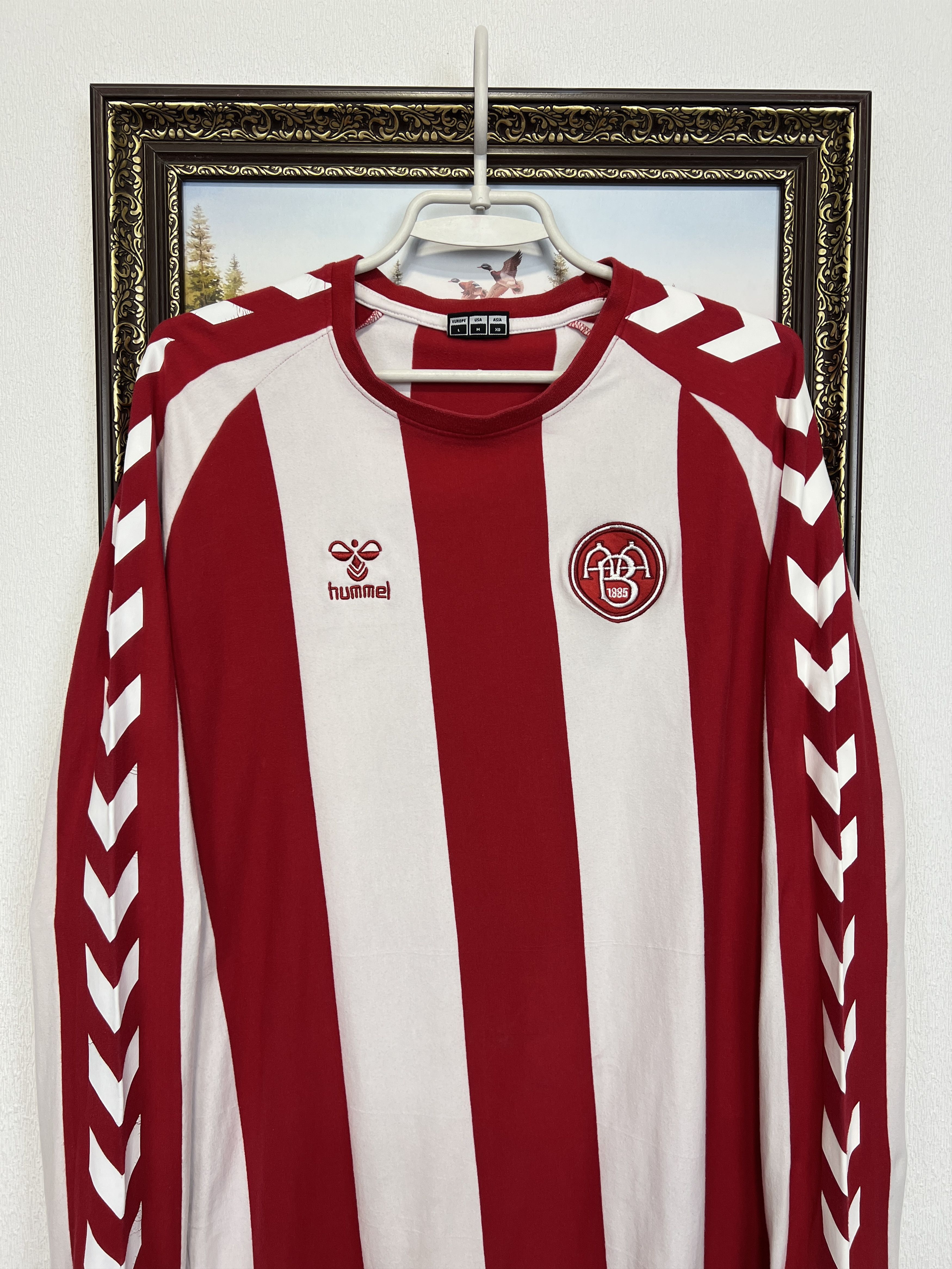 Hummel Aalborg BK Football Shirt Soccer Long Sleeve Jersey Trikot Size US M / EU 48-50 / 2 - 2 Thumbnail