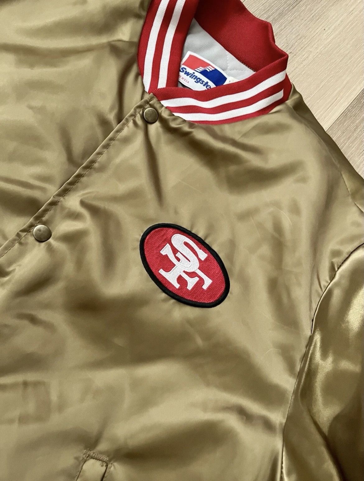 Swingster San Francisco 49ers vintage satin bomber jacket swingster xl Size US XL / EU 56 / 4 - 5 Thumbnail