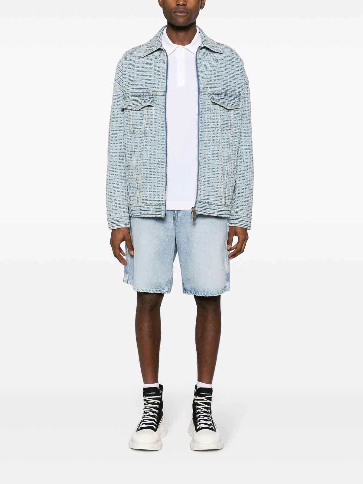 Givenchy o1gr1nt0125 Oversized V Pocket 4G Rivet Zip Jacket Size US M / EU 48-50 / 2 - 2 Thumbnail