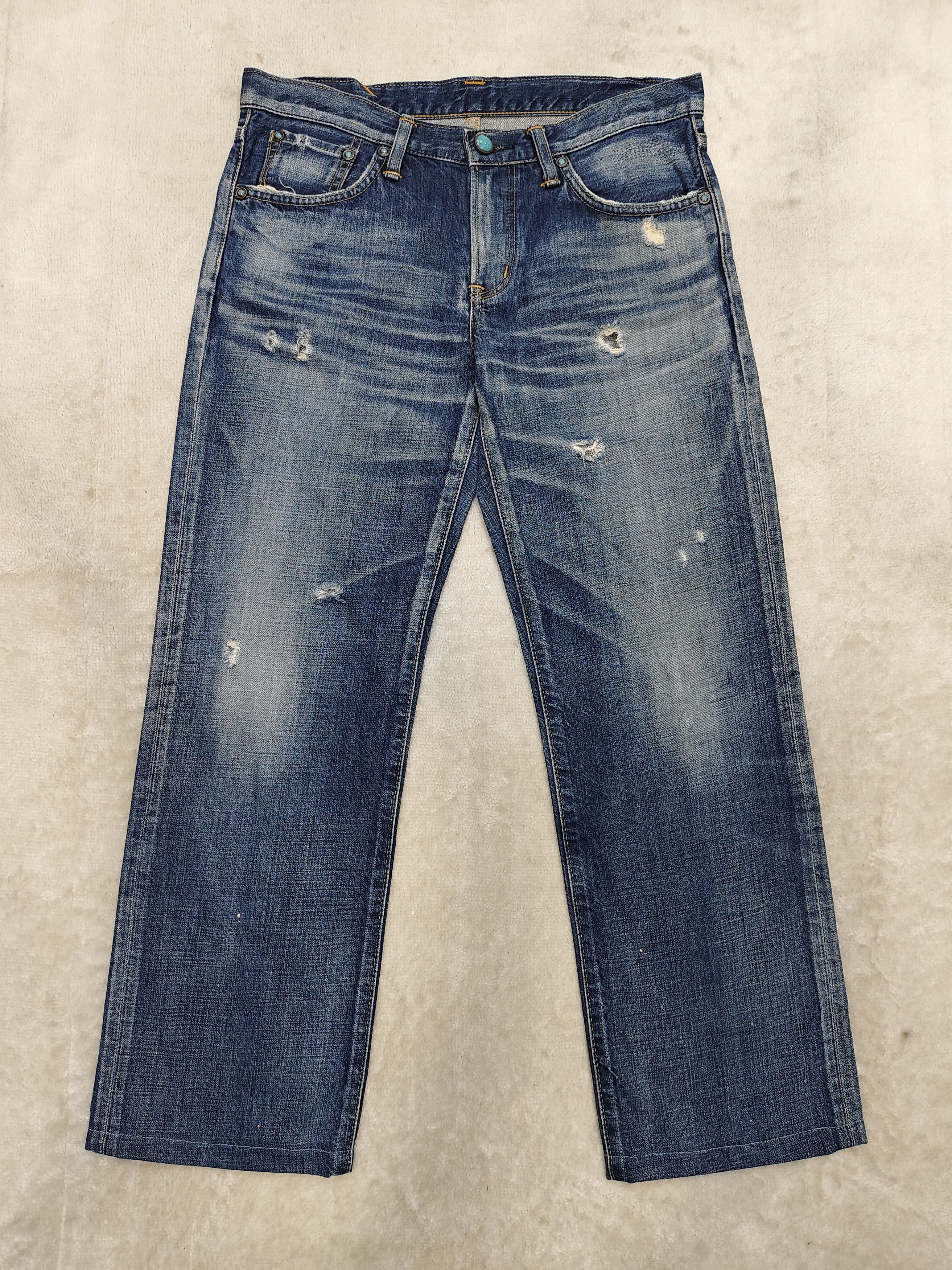 Edwin 🇯🇵 Edwin 🇯🇵 Linen Pocket Distressed Jeans Size 30" / US 8 / IT 44 - 4 Thumbnail