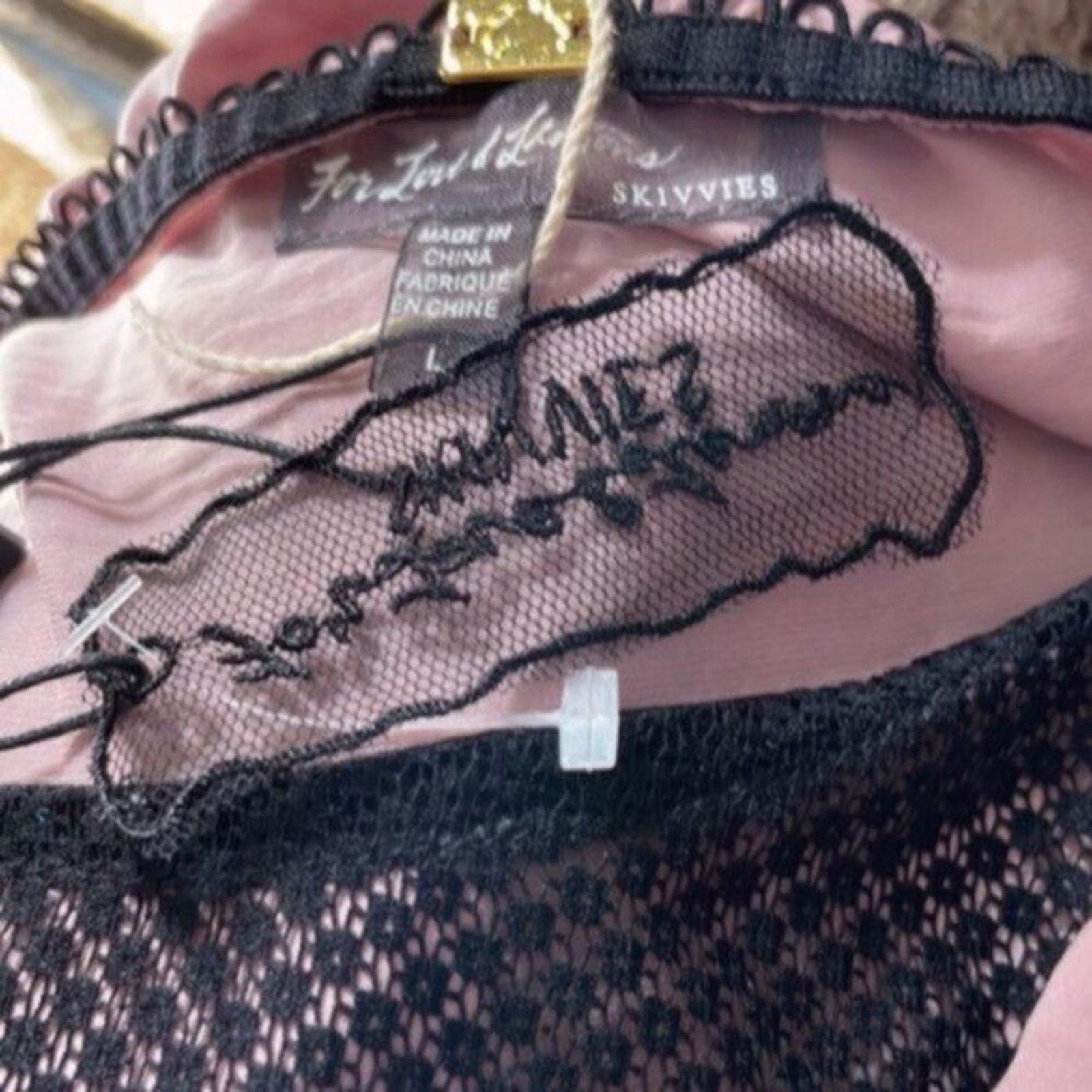 For Love & Lemons For Love and Lemons Pastel Pink Dressing gown Pink L Size L / US 10 / IT 46 - 4 Thumbnail