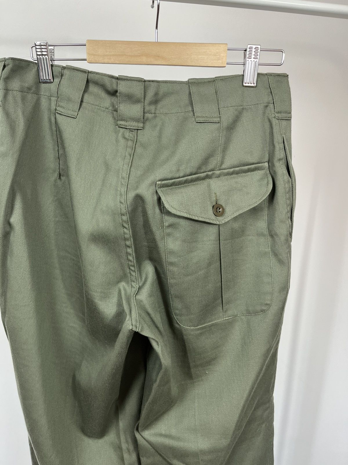 Other Vintage Military Cargo Pants Olive Cotton Army Workwear 88 Size US 32 / EU 48 - 12 Thumbnail