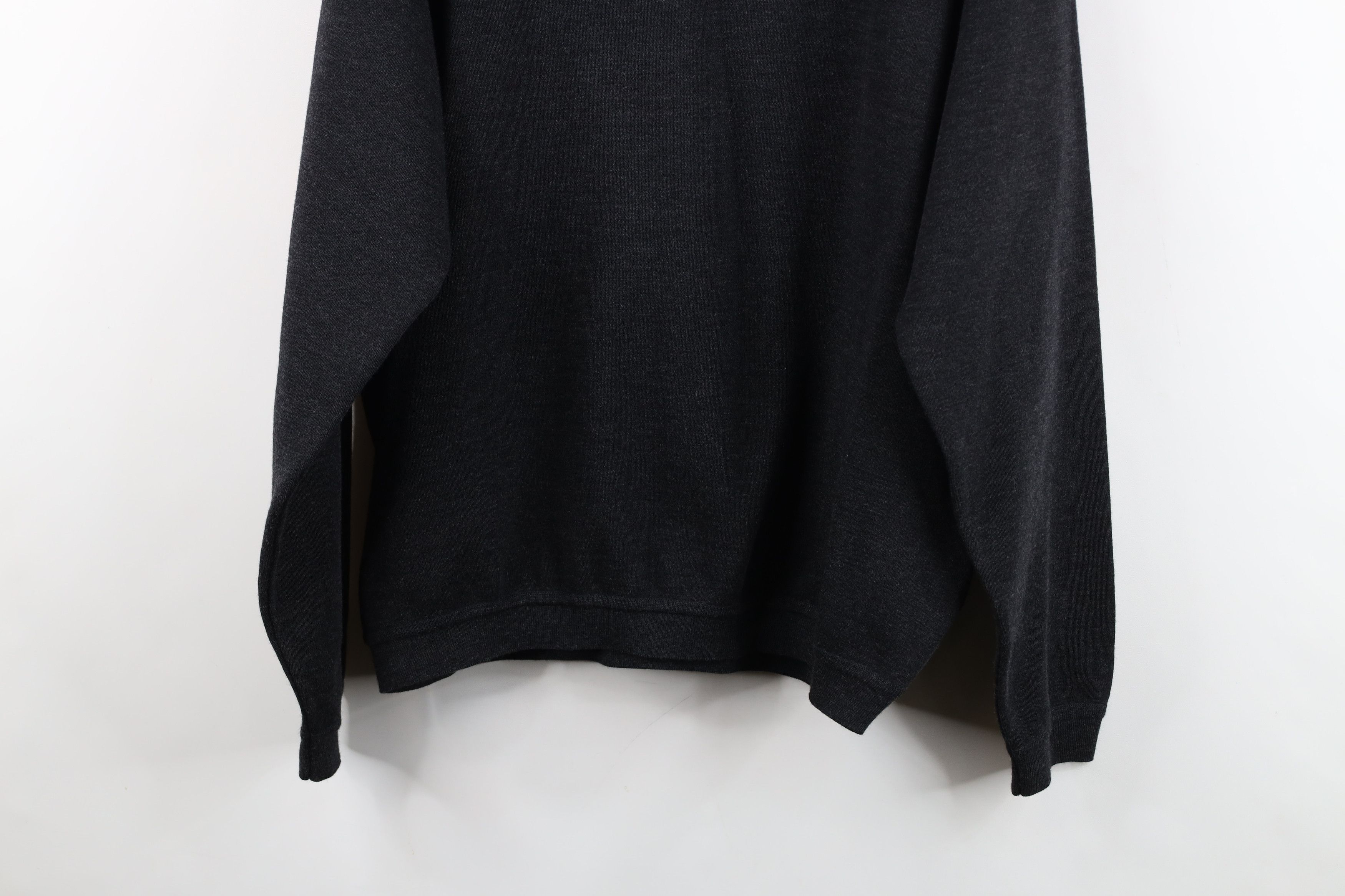 St. Croix Vintage 90s St Croix Wool V-Neck Sweater Charcoal Gray USA Size US L / EU 52-54 / 3 - 11 Thumbnail