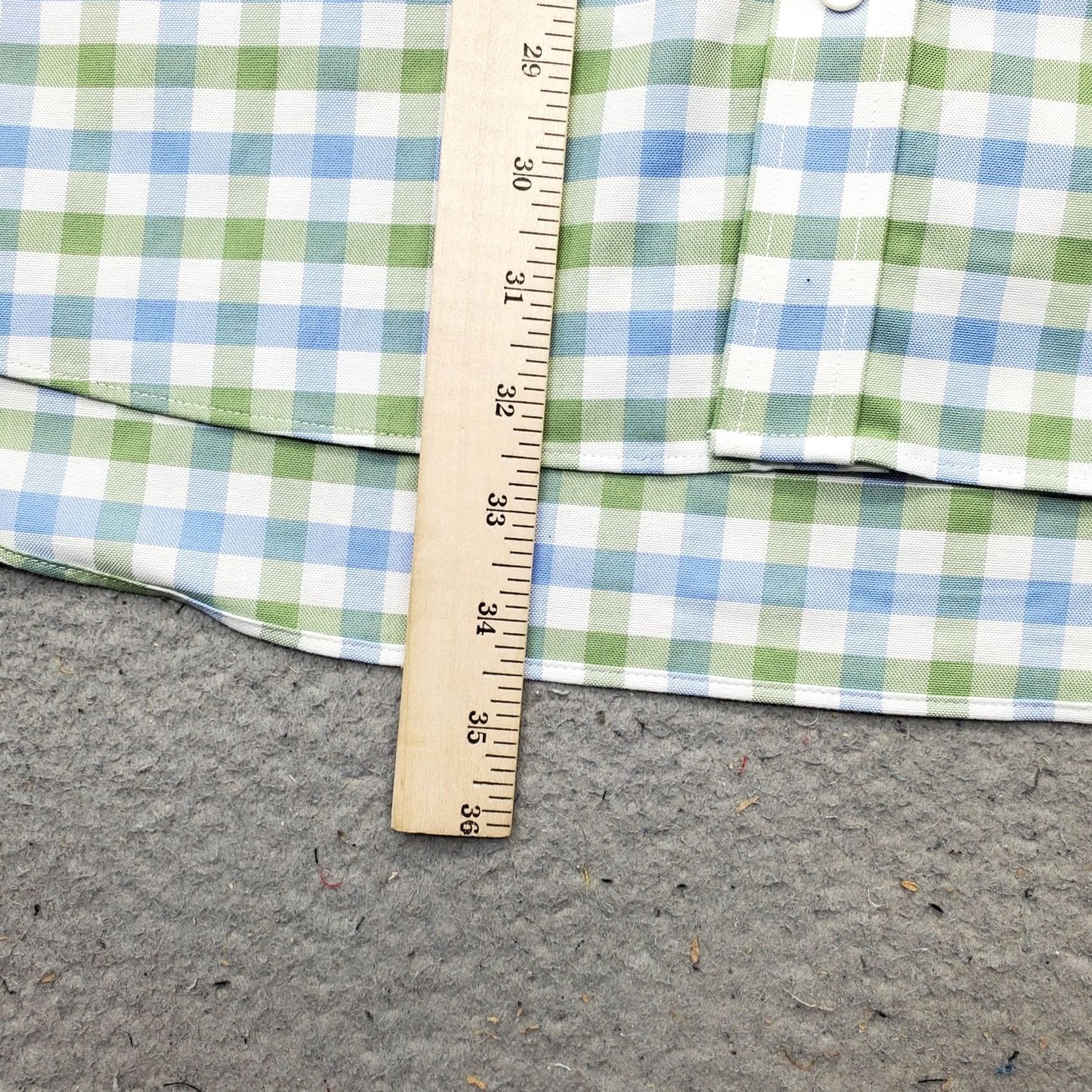 Stafford Stafford Mens Dress Shirt 2XL Plaid Wrinkle Free Button-Down Multicolor Regular Shirt Size 48R - 5 Thumbnail