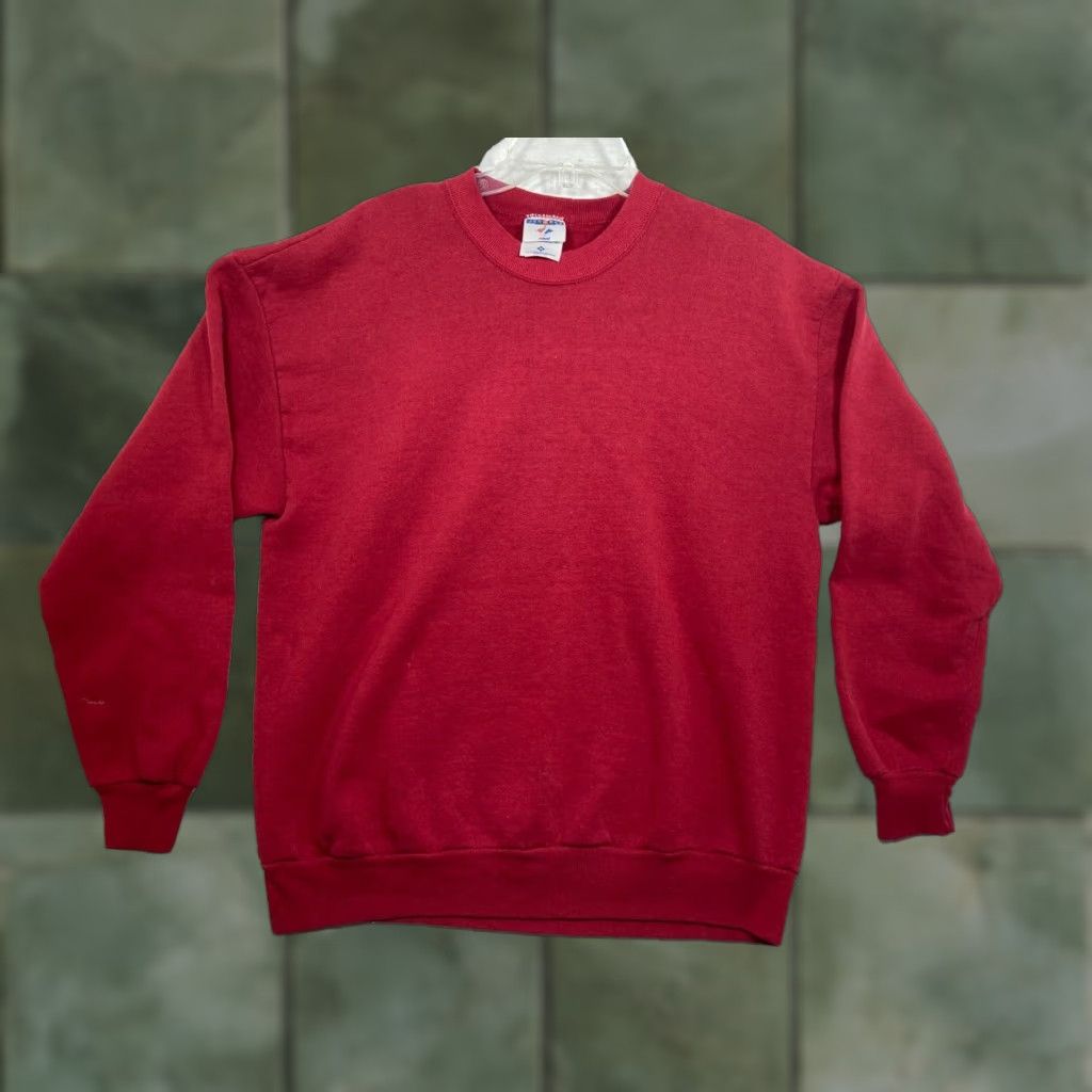 Jerzees VINTAGE JERZEES Sweatshirt Mens XL Red Crew Neck USA Made Size US XL / EU 56 / 4 - 1 Thumbnail