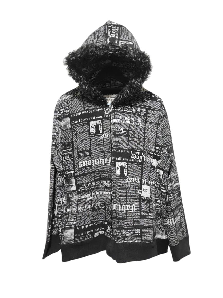 Japanese Brand Splendid Satisfaction Newspapper zip fur hoodie LGB style Size US L / EU 52-54 / 3 - 1 Thumbnail