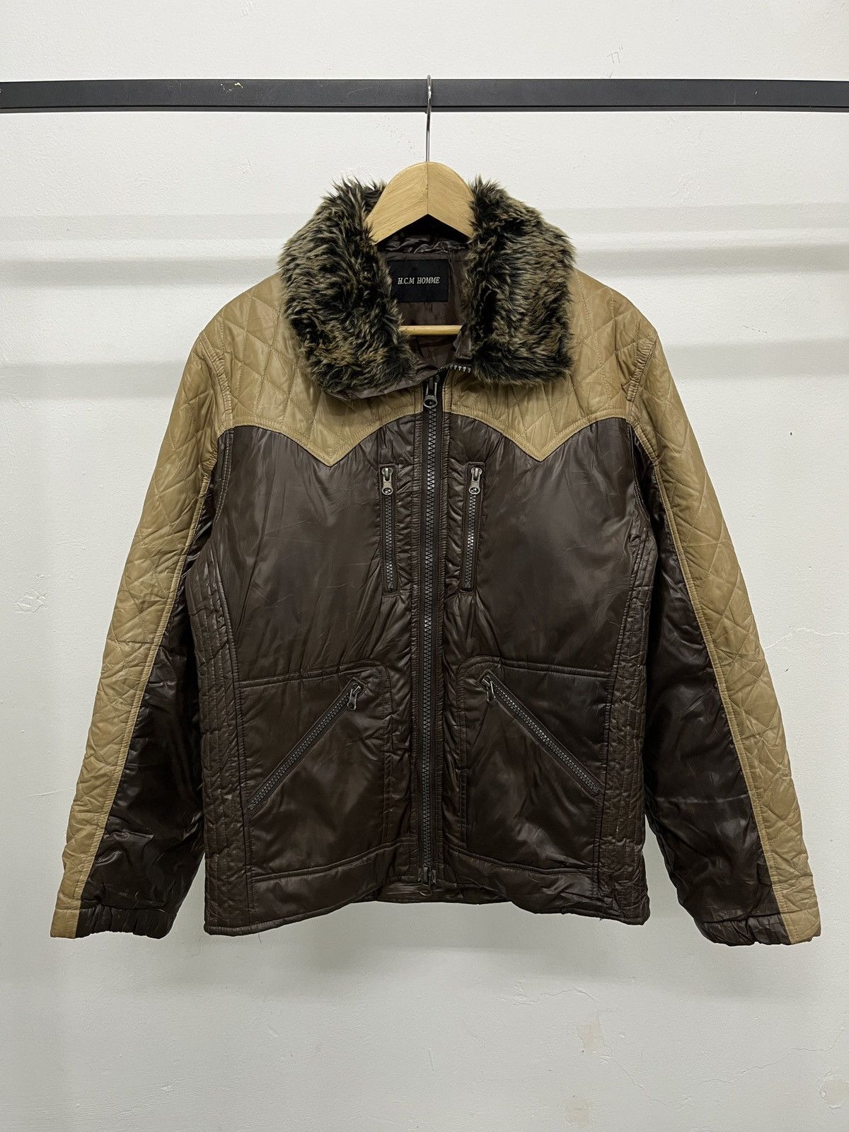 If Six Was Nine H.C.M HOMME PUFFER FUR JACKET IF SIX WAS NINE LGB STYLE Size US L / EU 52-54 / 3 - 1 Thumbnail
