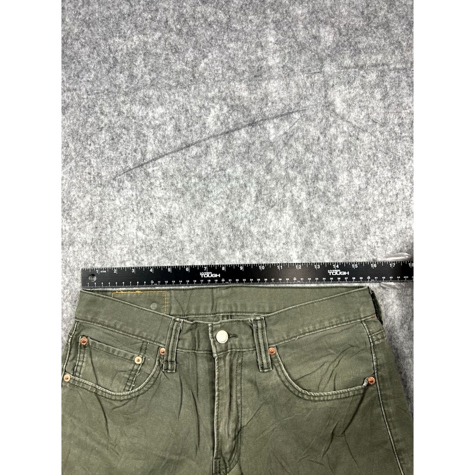 Levi's VINTAGE Levi's 511 Jeans Slim Fit Green Olive 32x32 Denim Cotton Zip 5-Pocket Mens Straight Day 90s Logo USA Hardwear Velcro Size US 32 / EU 48 - 5 Thumbnail