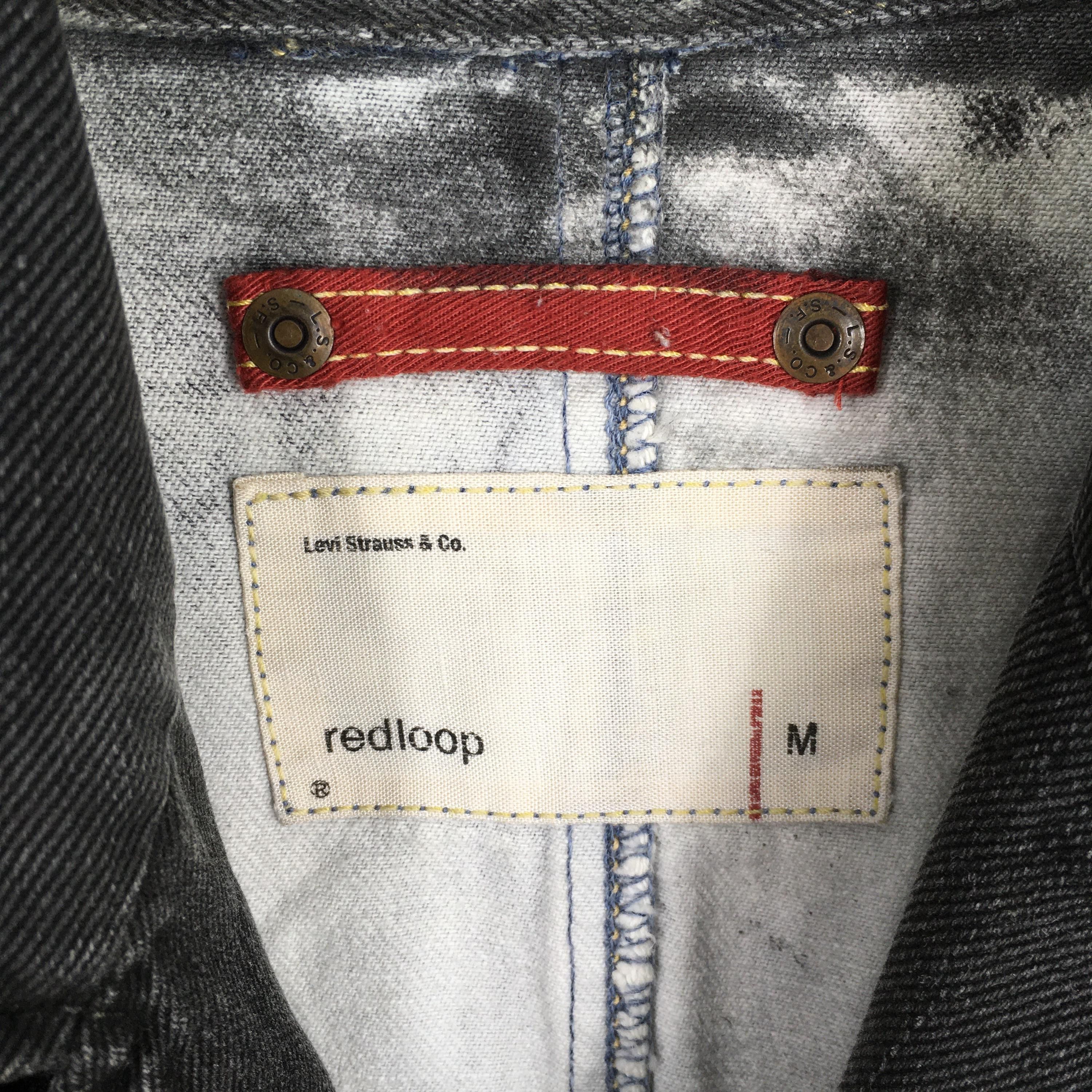 Levi's Vintage 90s Levi's Redloop Jeans Black Denim Jacket Medium Size US M / EU 48-50 / 2 - 5 Thumbnail