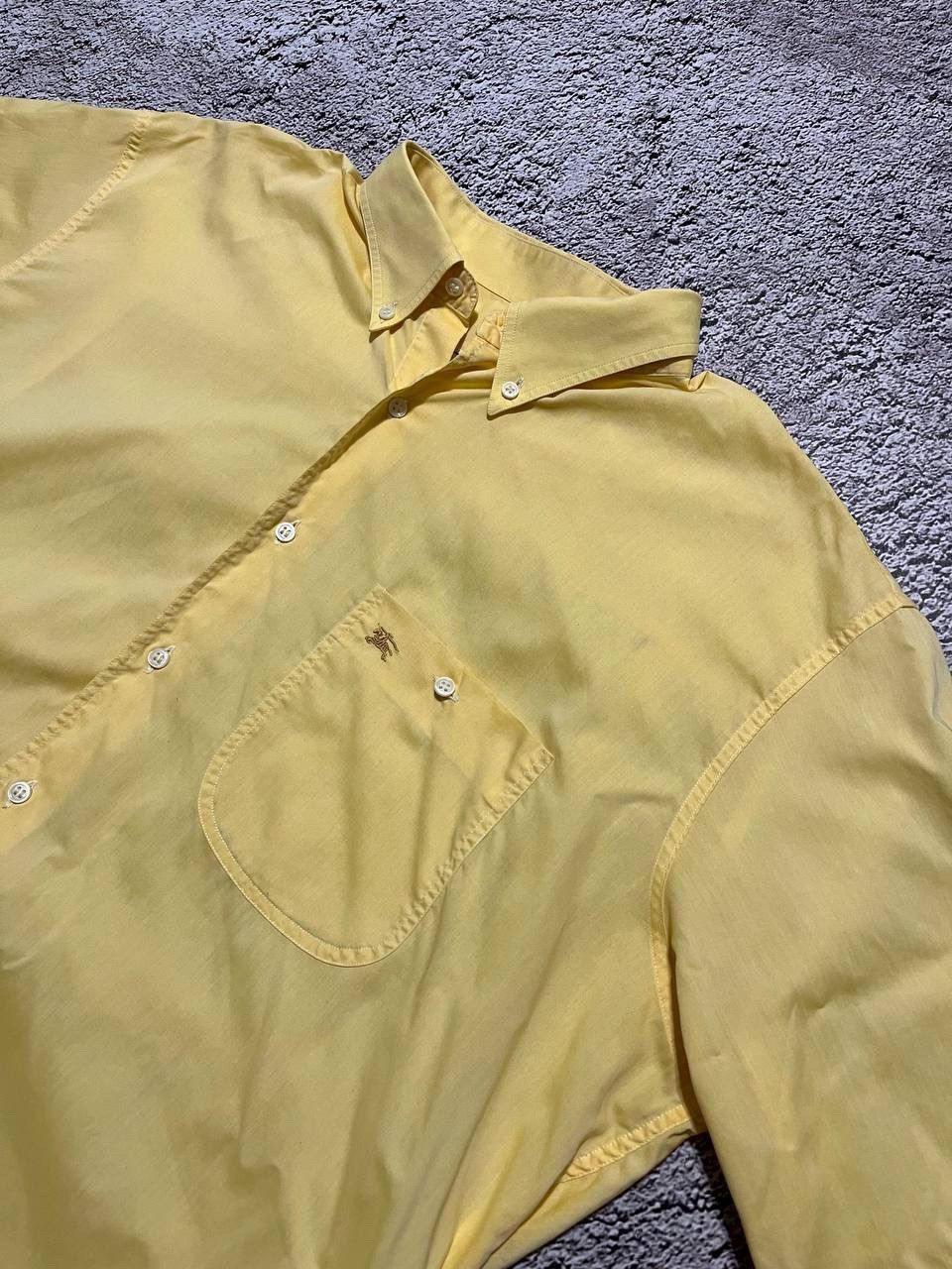 Burberry × Vintage Burberry Shirt for Men London Yellow Vintage Size S Size US M / EU 48-50 / 2 - 2 Thumbnail