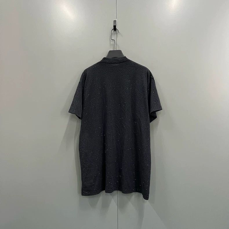 Balenciaga Balenciaga Round neck short sleeves with black rhinestones Size US S / EU 44-46 / 1 - 2 Thumbnail
