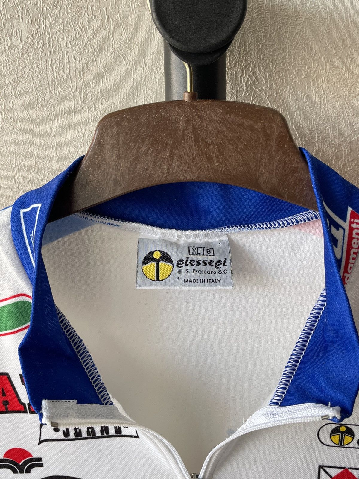 Vintage 80s VTG Pepsi Fanini Cycling Jersey 1/4 Zip Y2K Italy Size US XL / EU 56 / 4 - 6 Thumbnail