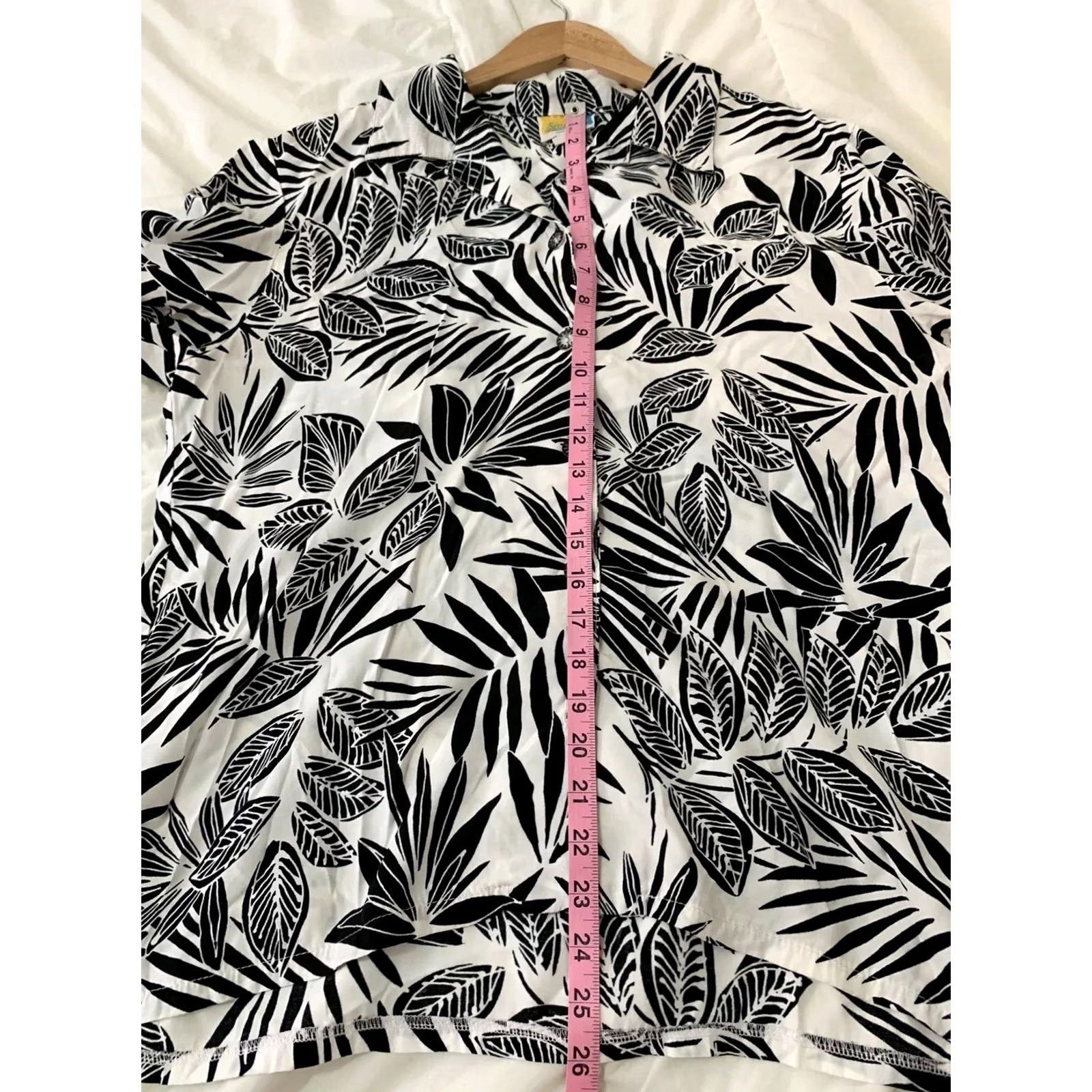 SUNSEA Vintage Sea Suns Floral Hawaiian Aloha 3/4 Sleeve Button Front Top Womens Large Size L / US 10 / IT 46 - 6 Thumbnail