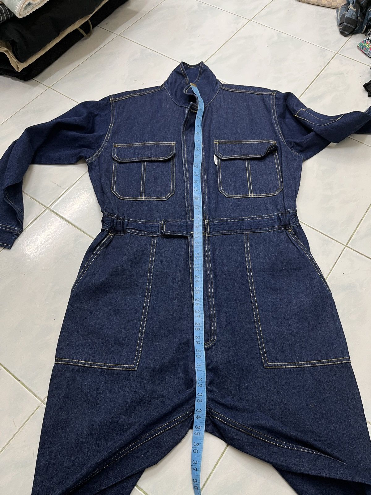 Japanese Brand 🔥🔥🔥ARCHIVE EVENRIVER JAPANESE DENIM OVERALL Size US 34 / EU 50 - 16 Thumbnail