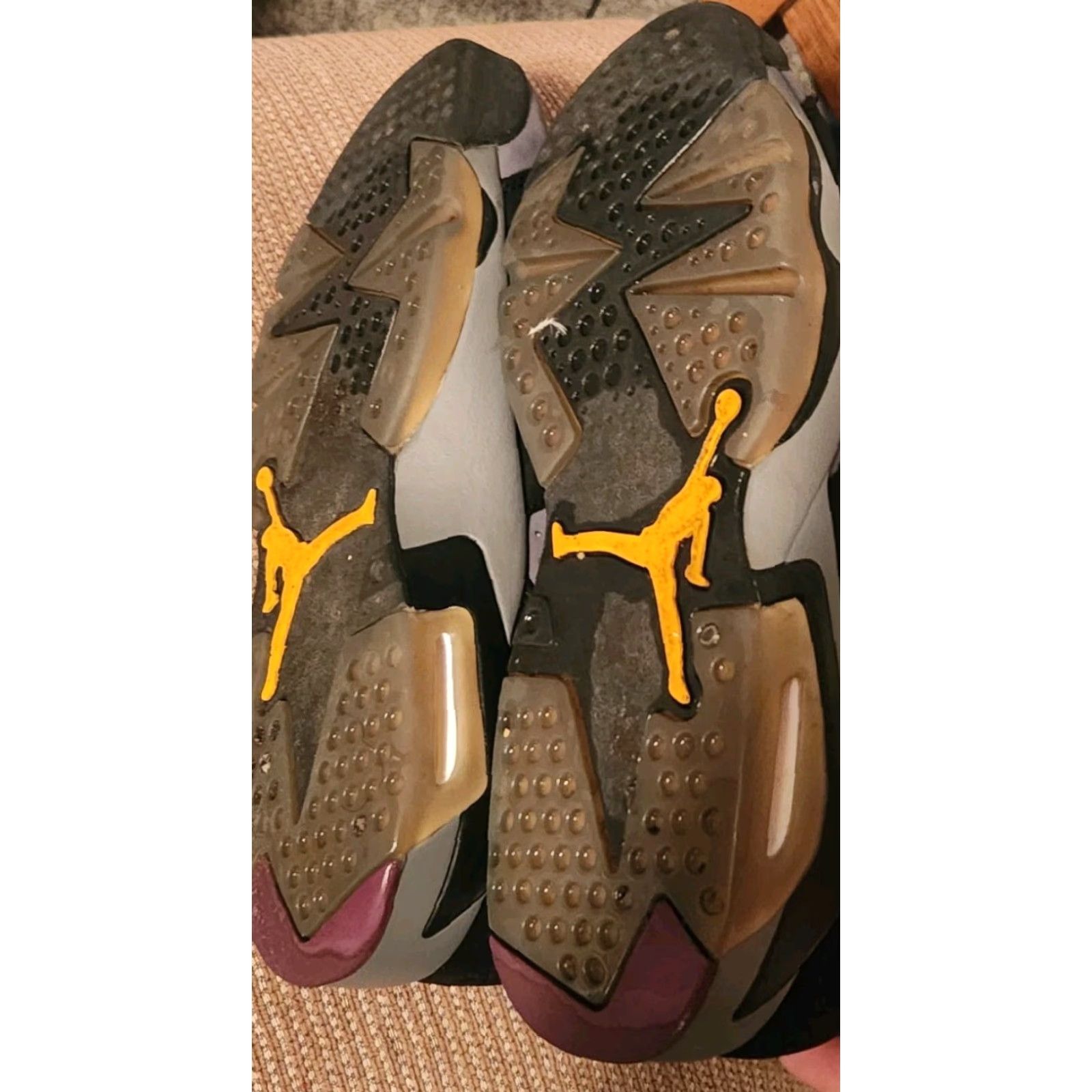 Nike **Jordan 9 Retro Men's Size 8.5 Dark Charcoal University Gold** User: **Dark Charcoal University Gold Jordan 9 Retro Men's Size 8.5** Size US 8 / EU 41 - 4 Thumbnail