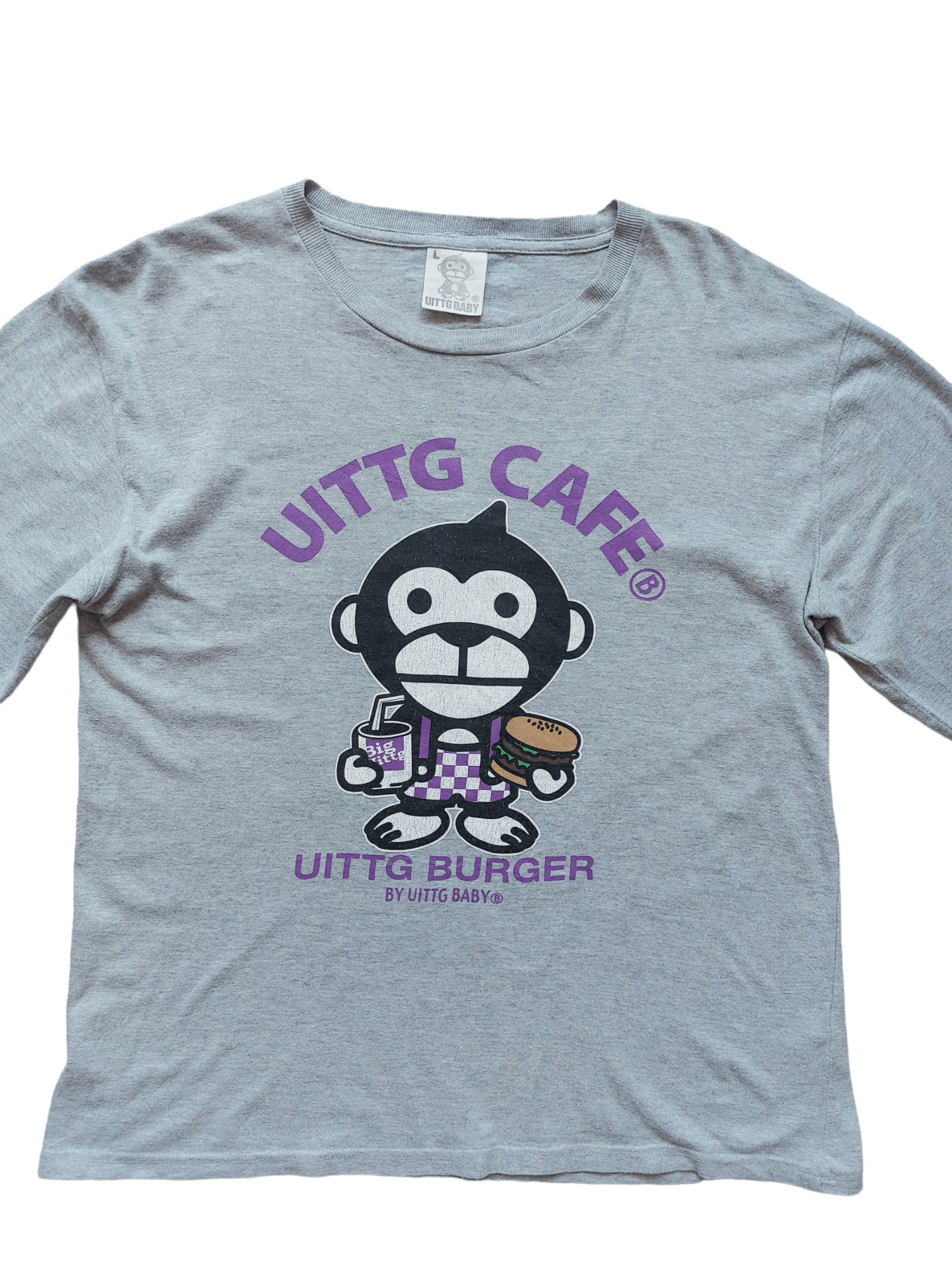 Vintage Uittg Baby Big Logo Inspired by A Bathing Ape Size US L / EU 52-54 / 3 - 4 Thumbnail